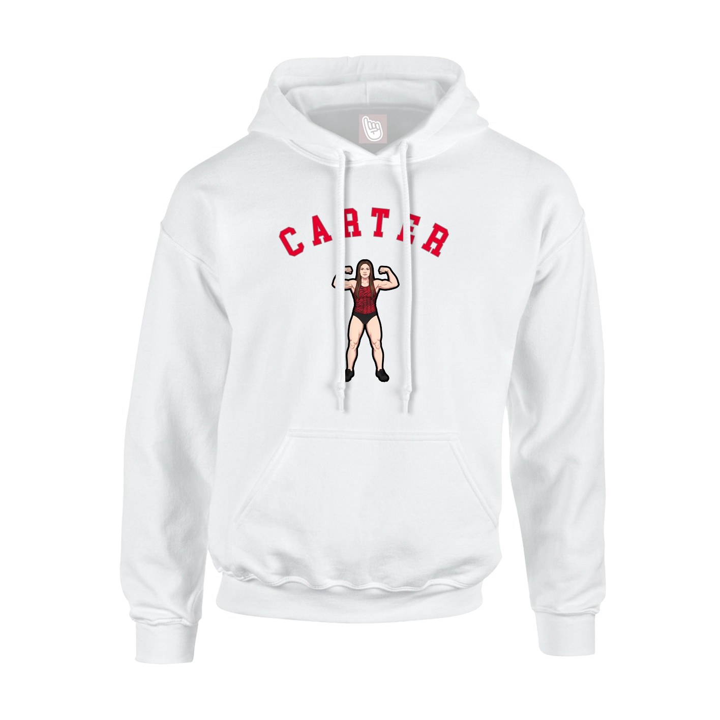 Hoodie — Shirsey Arch in White