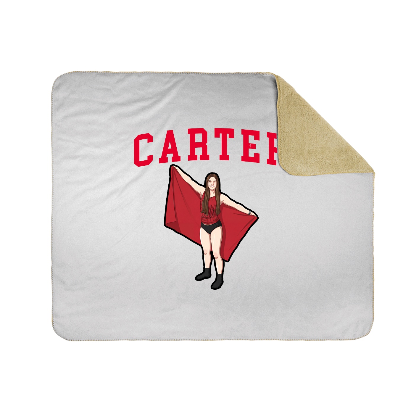 Throw Blanket — Shirsey in White