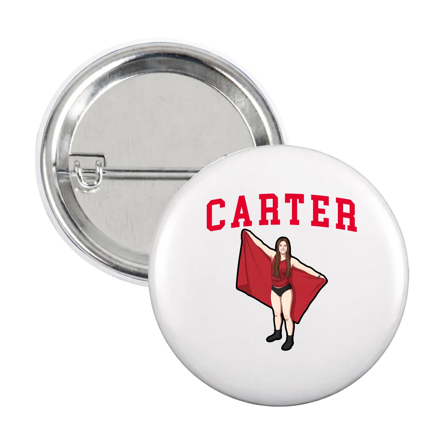 Game Day Button — Shirsey in White