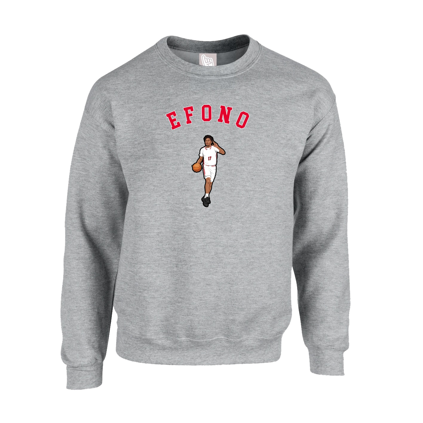 Fleece Crew — Shirsey Arch in Grey