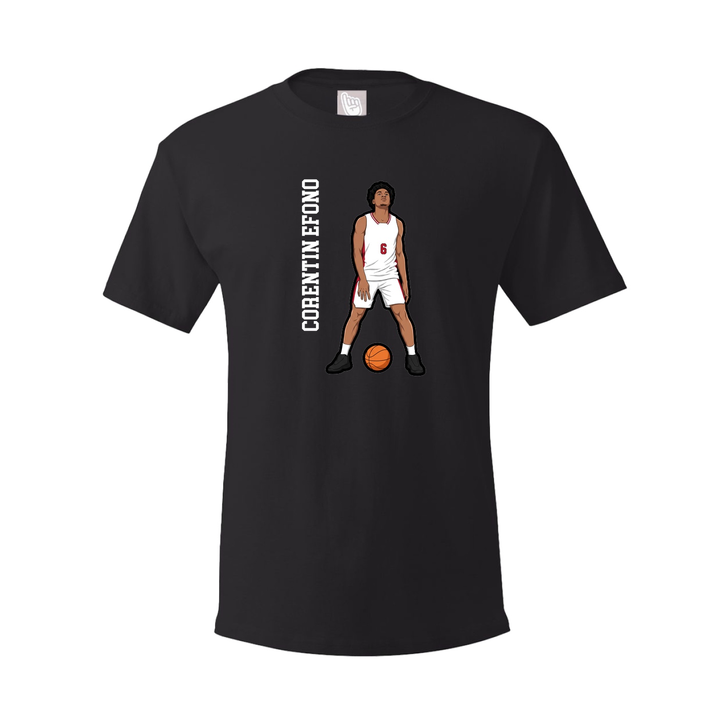 Tee — Name Vertical in Black