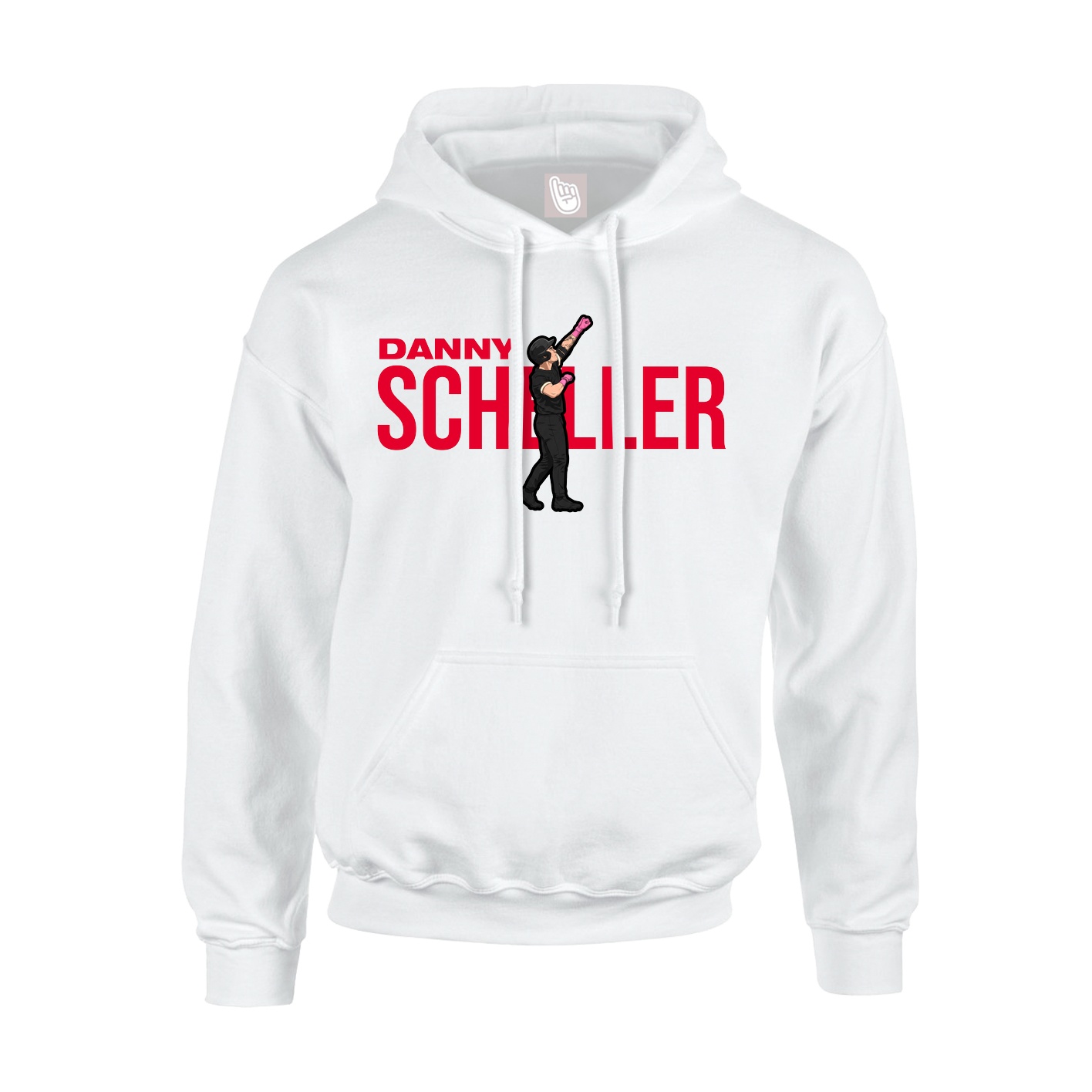 Youth Hoodie — Player Name in White
