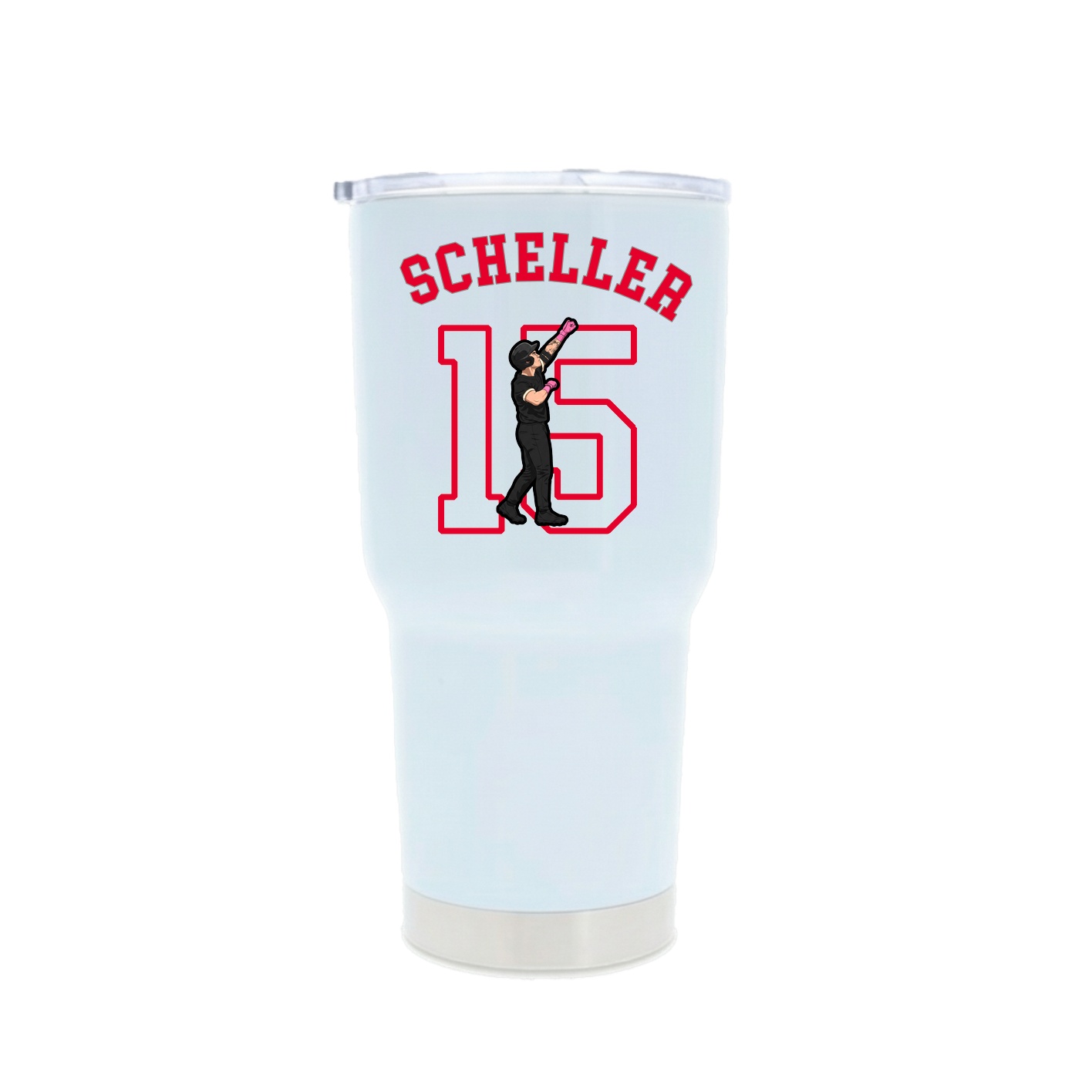 30oz Stainless Steel Tumbler — Shirsey Arch in White