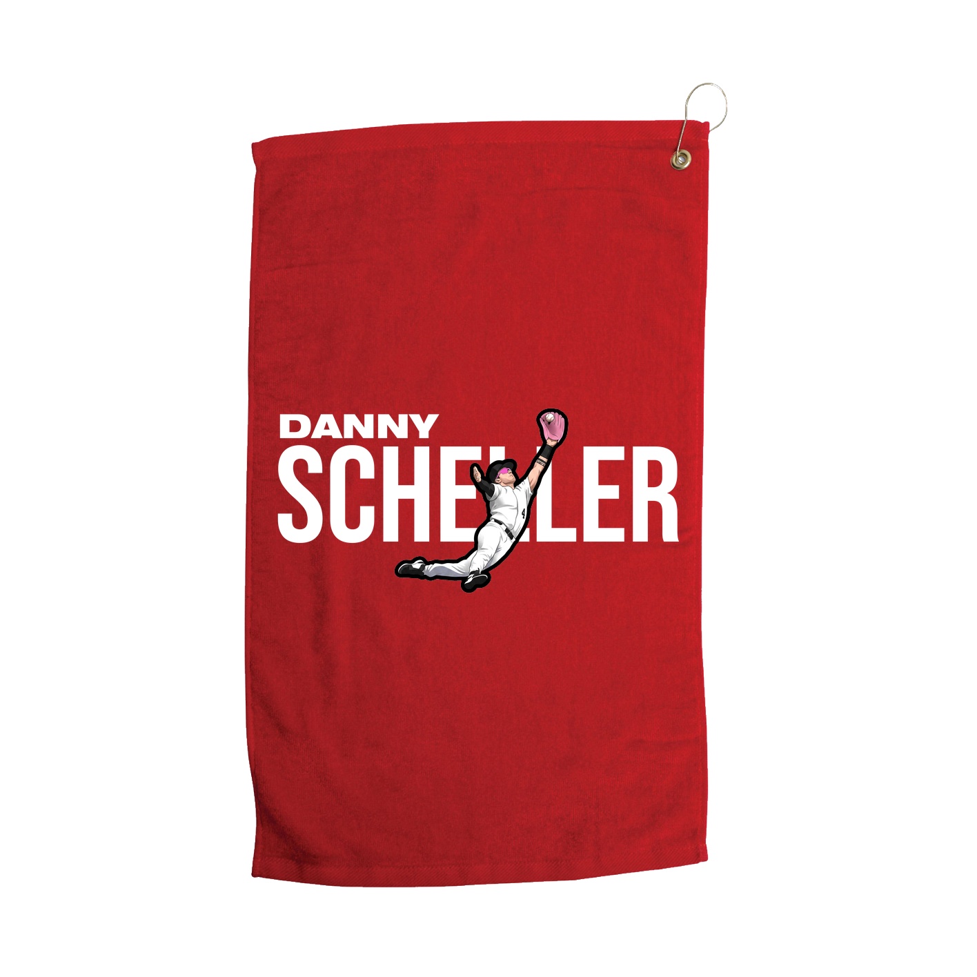 Golf Towel — Player Name in Red