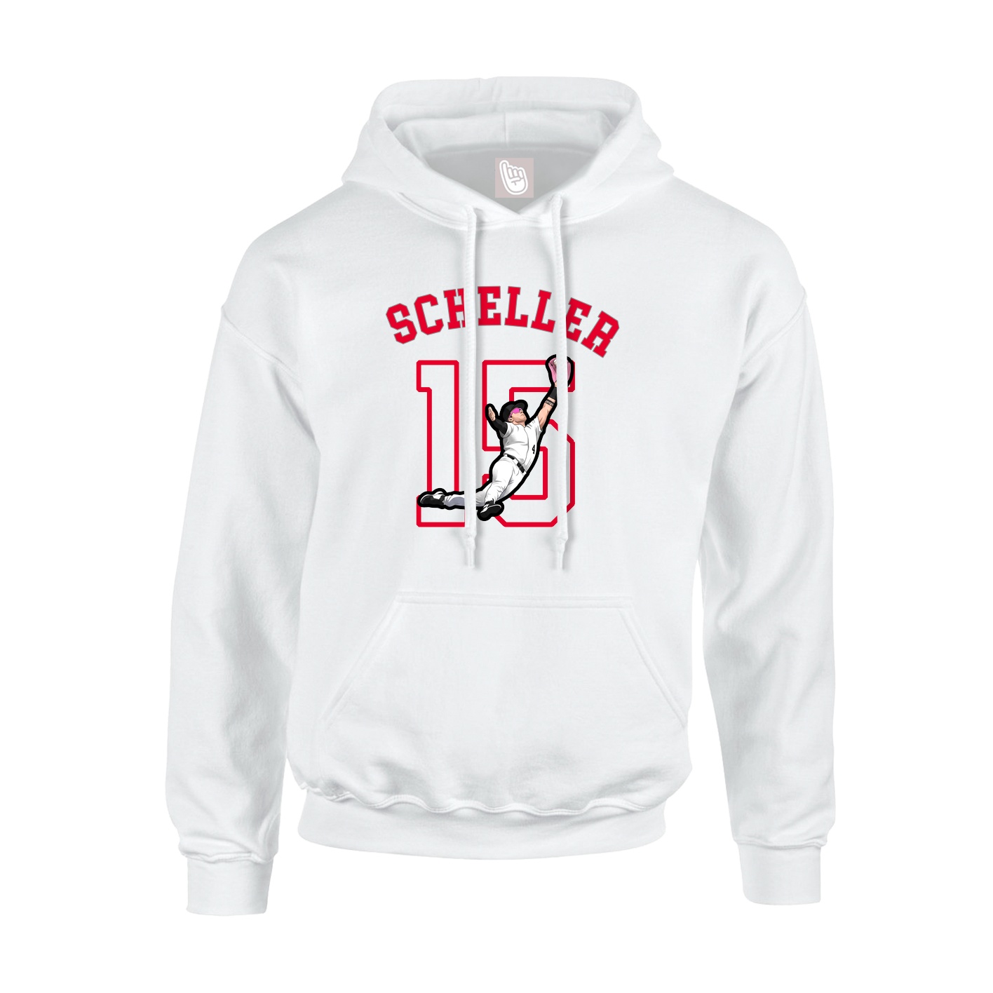Youth Hoodie — Shirsey Arch in White
