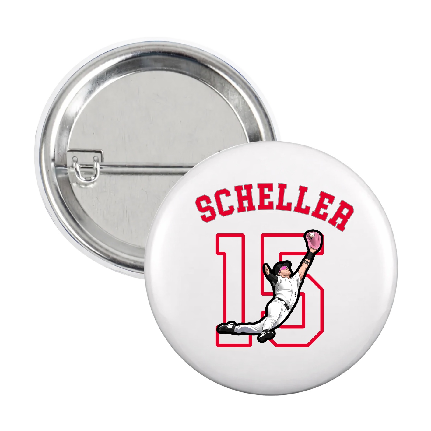 Game Day Button — Shirsey Arch in White