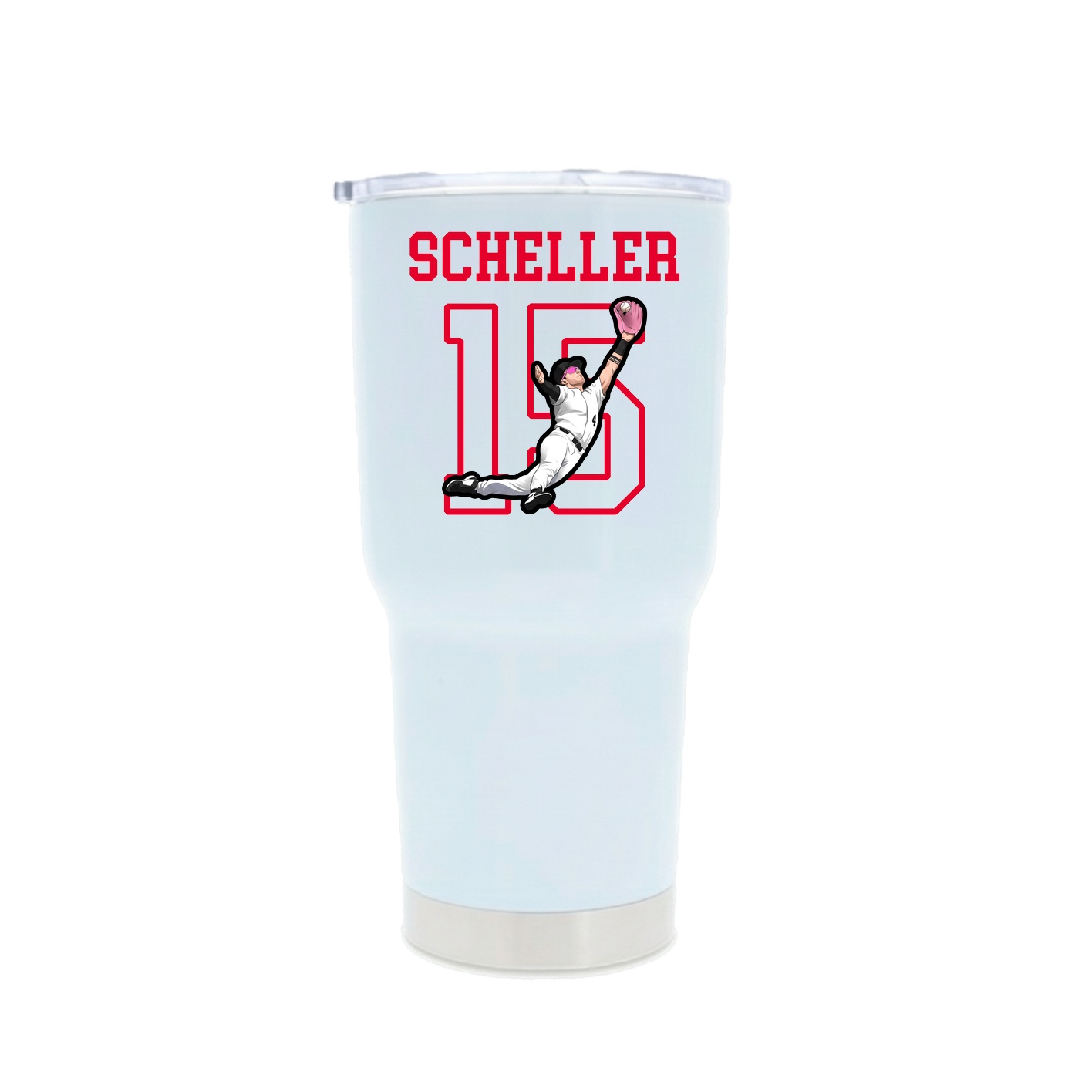 30oz Stainless Steel Tumbler — Shirsey in White