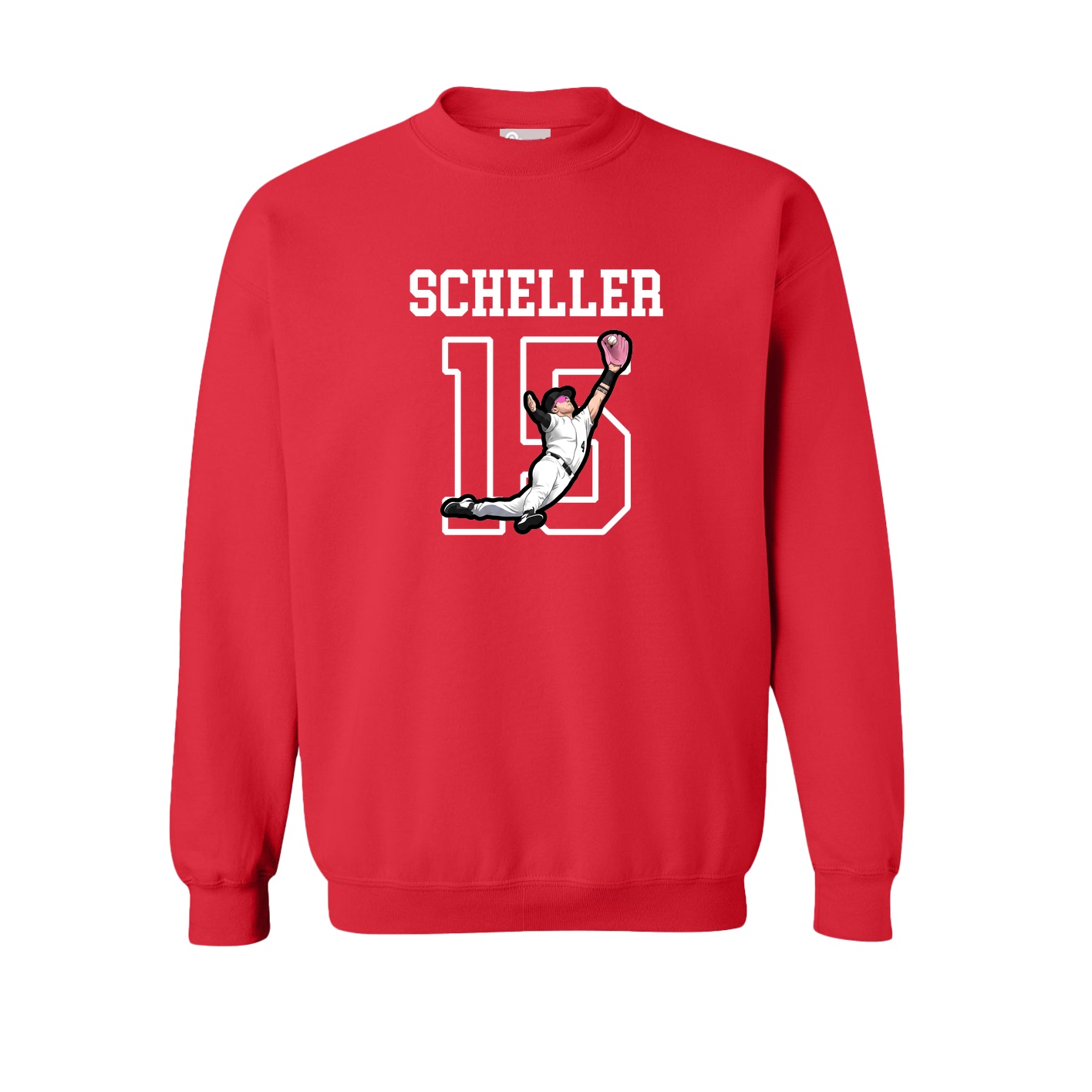 Fleece Crew — Shirsey in Red
