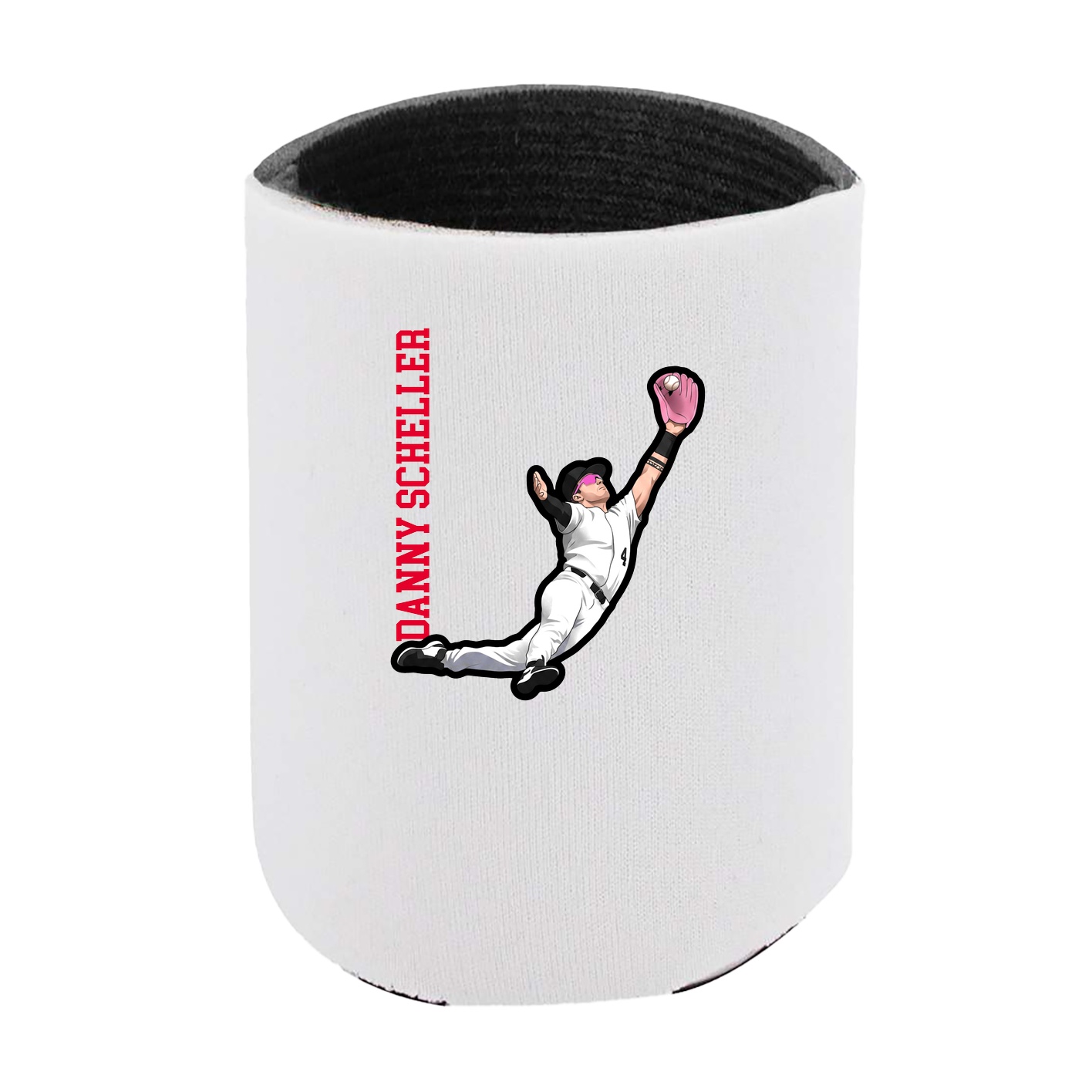 Can Holder — Name Vertical in White