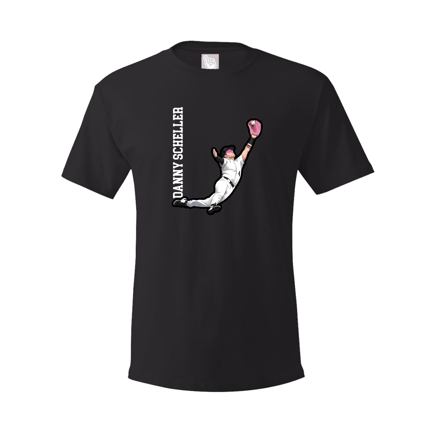 Youth Tee — Name Vertical in Black