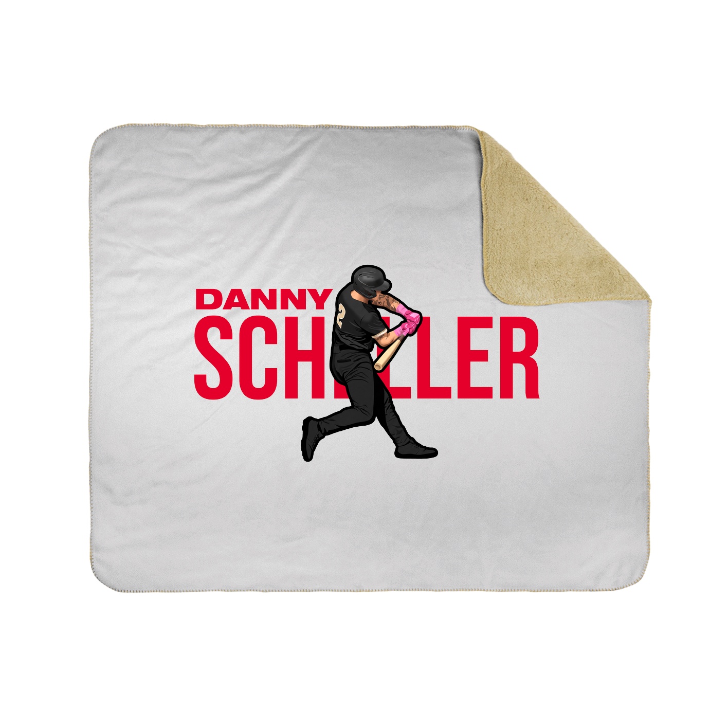 Throw Blanket — Player Name in White