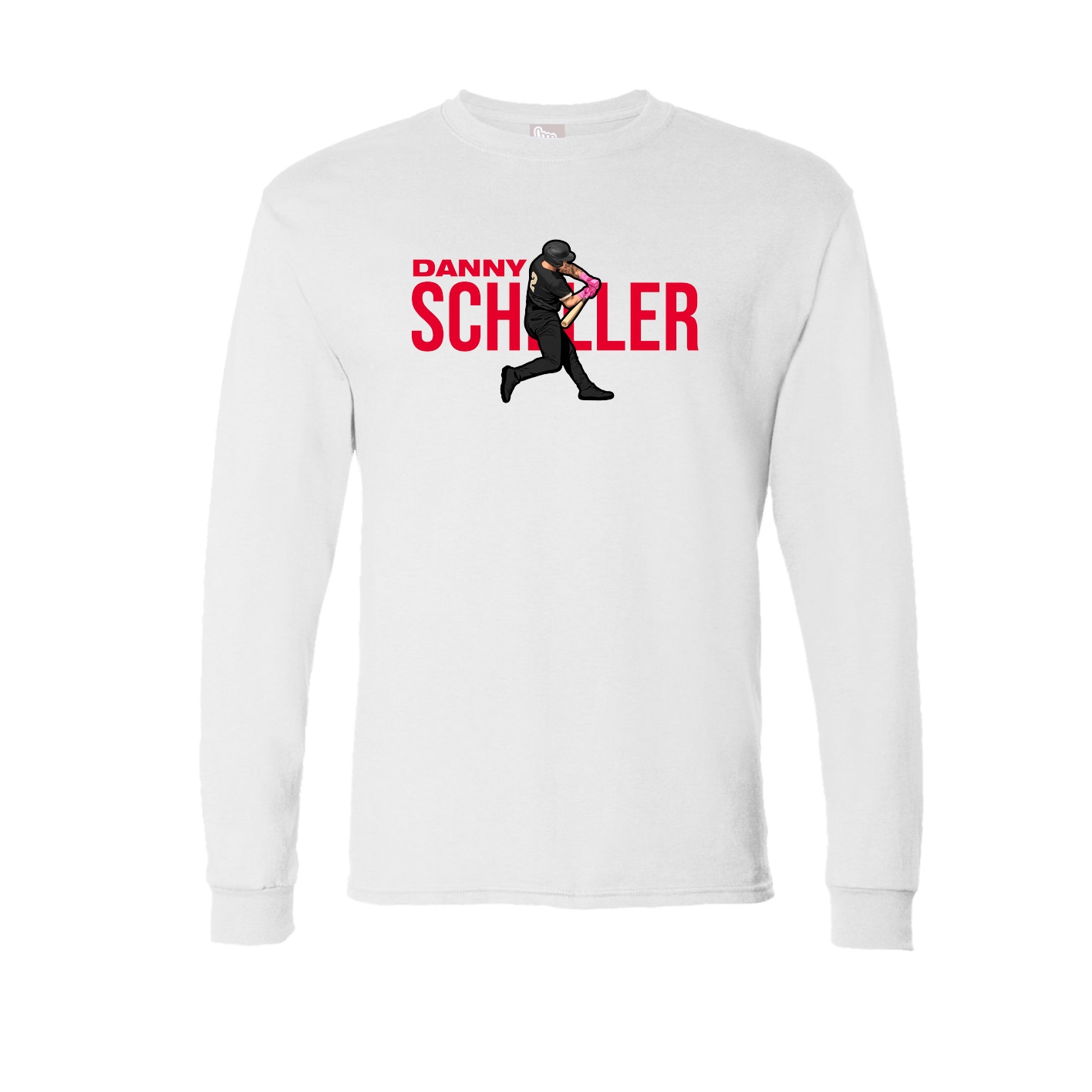Long Sleeve Tee — Player Name in White