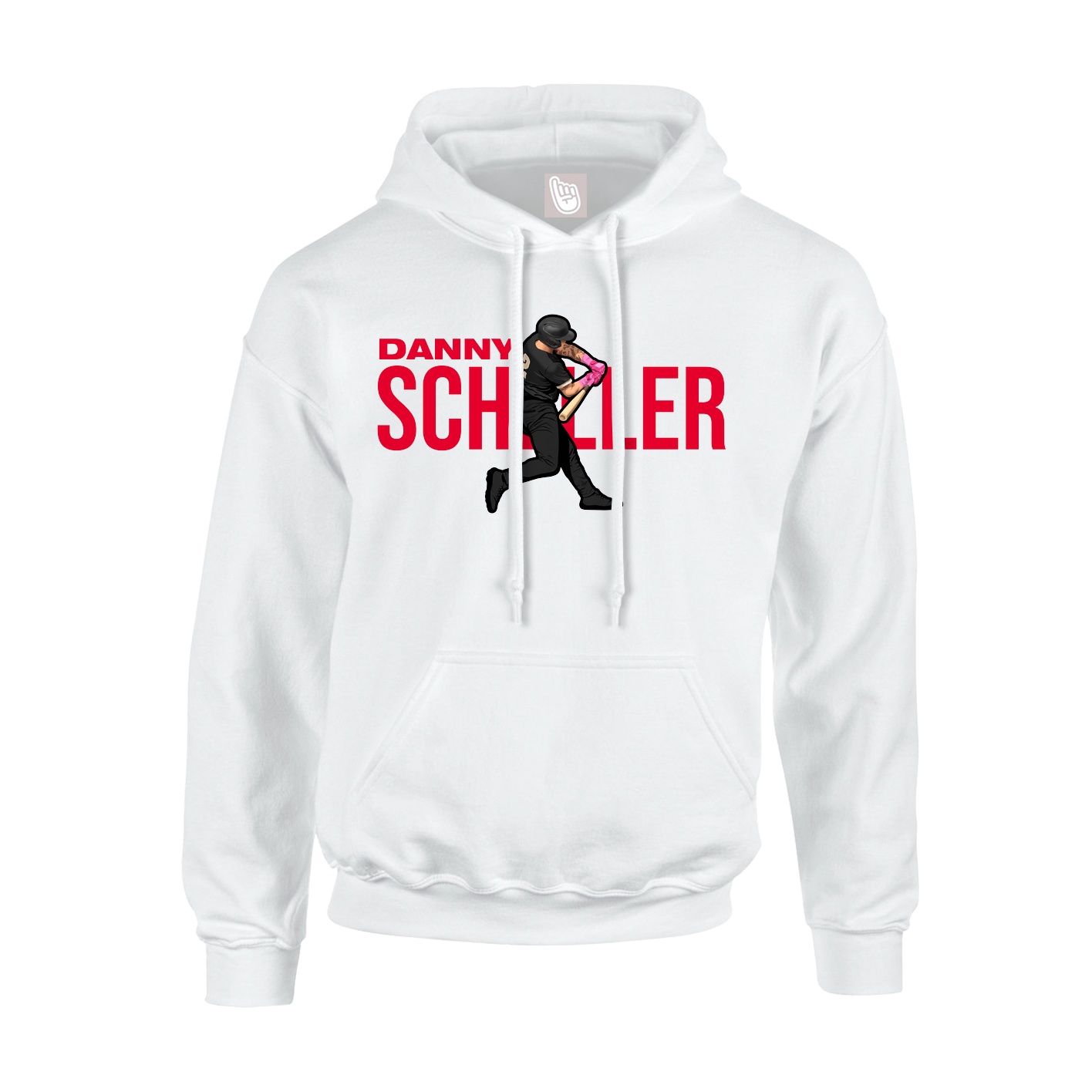 Youth Hoodie — Player Name in White