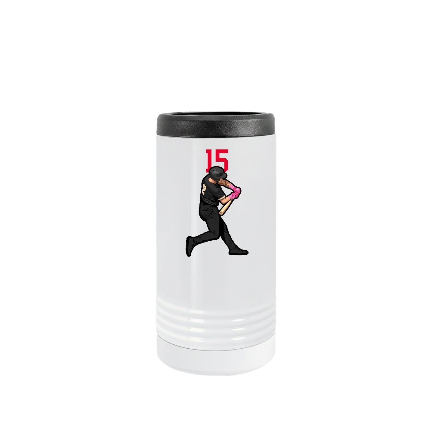 Slim Beverage Holder — Number Top in White