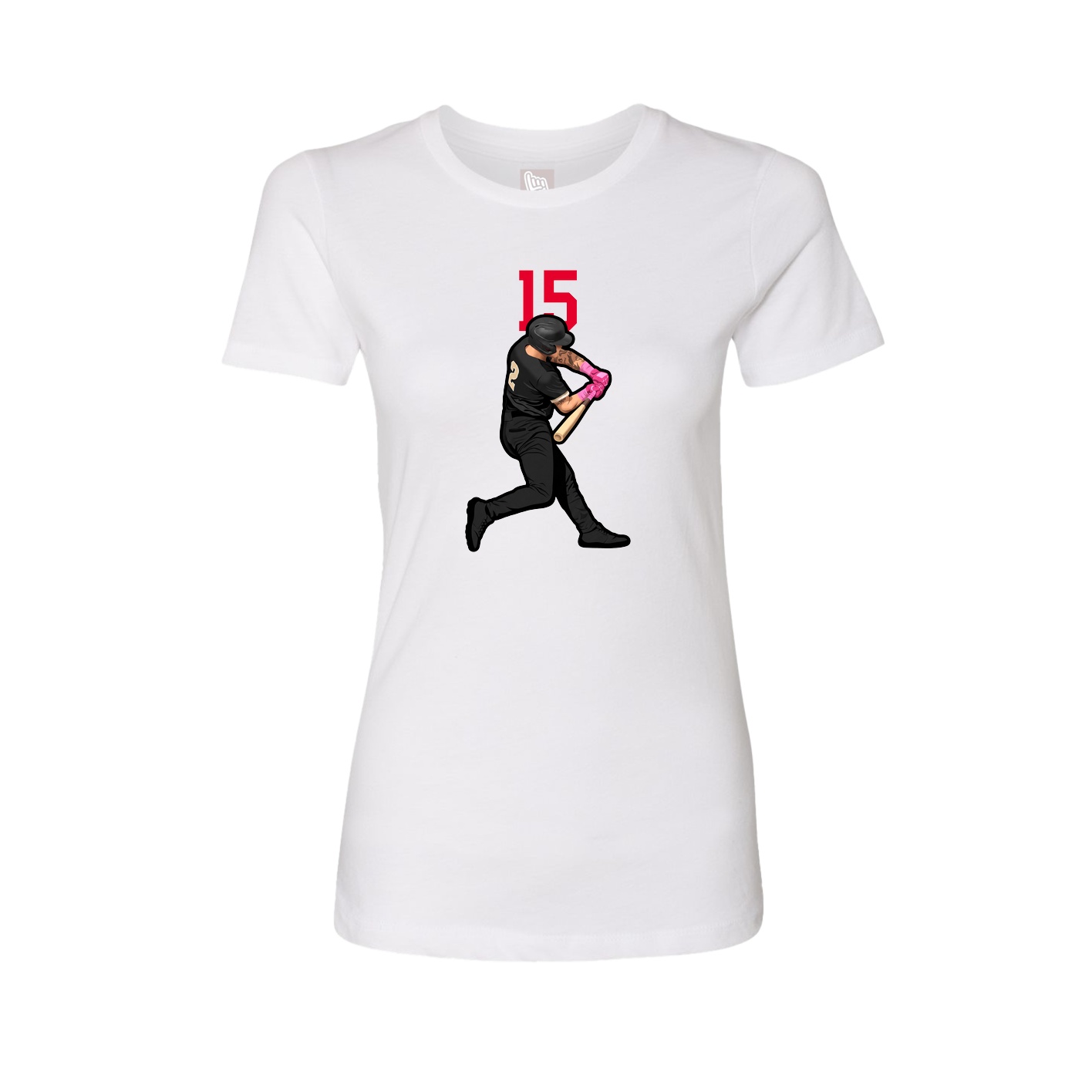 Womens Tee — Number Top in White