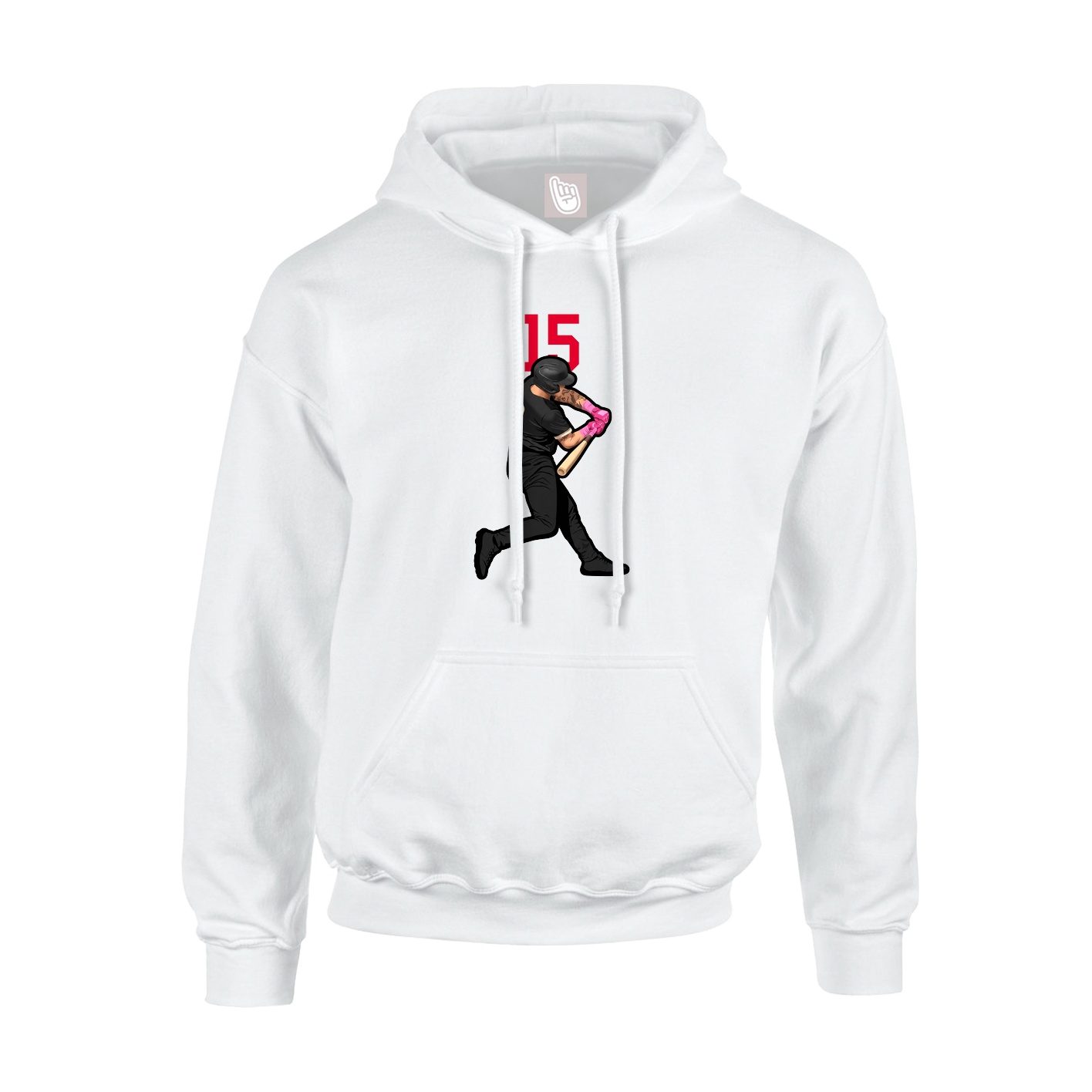 Hoodie — Number Top in White