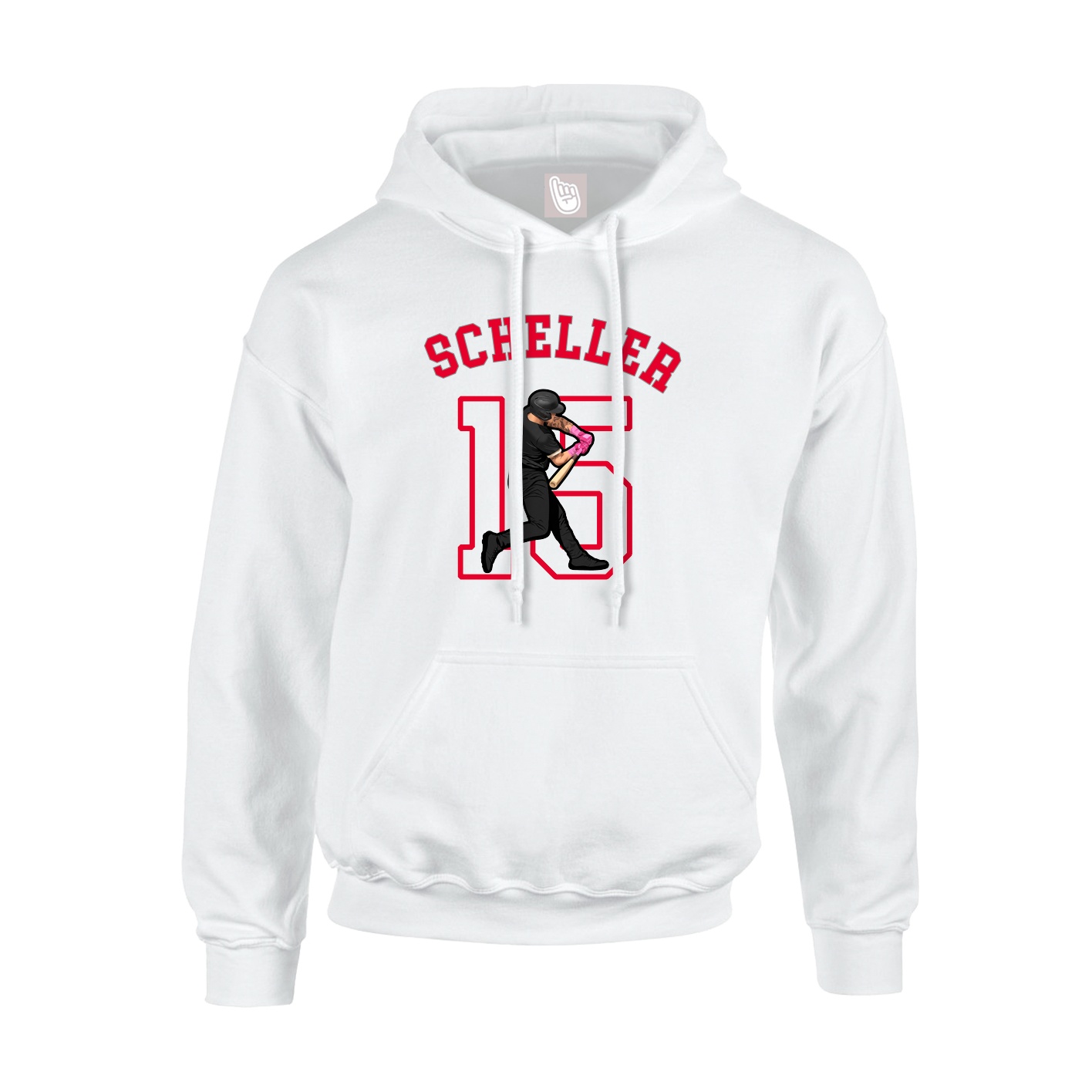 Youth Hoodie — Shirsey Arch in White