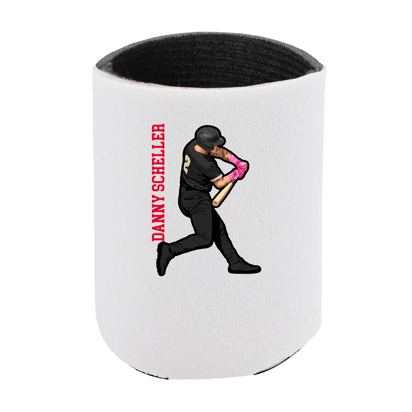 Can Holder — Name Vertical in White