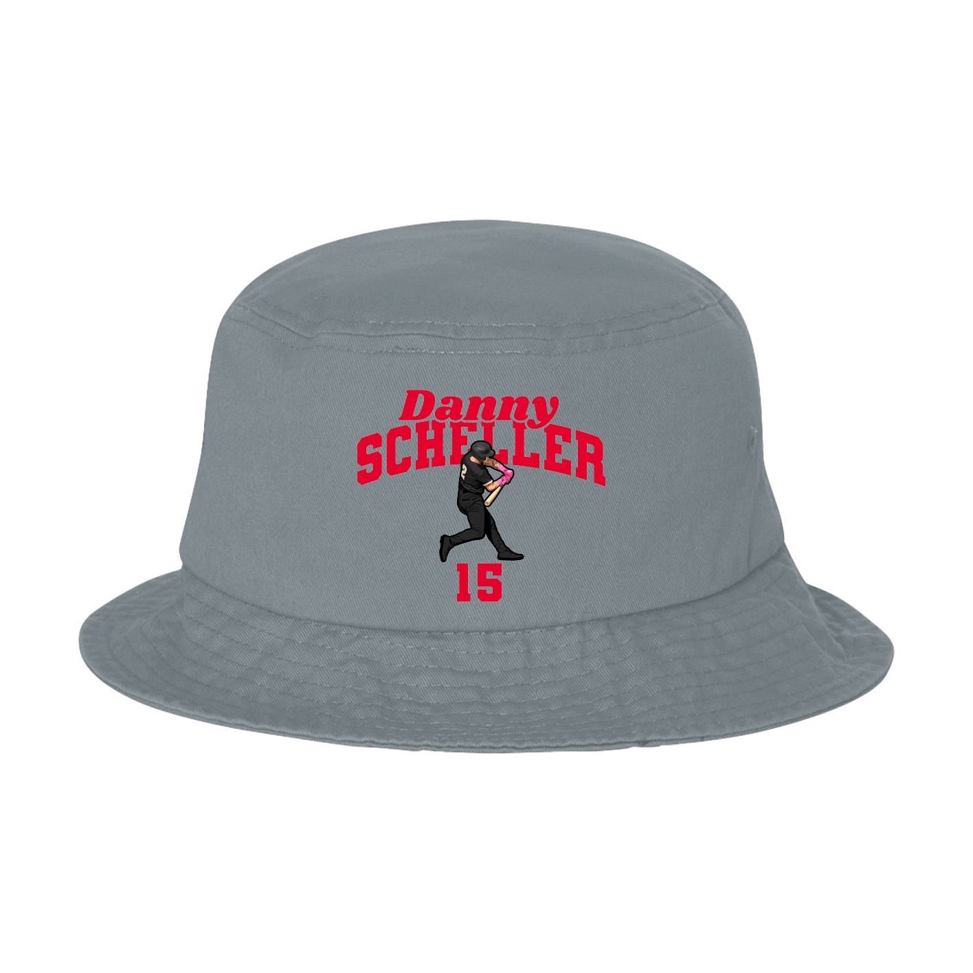 Bucket Cap — Signature Arch in Grey