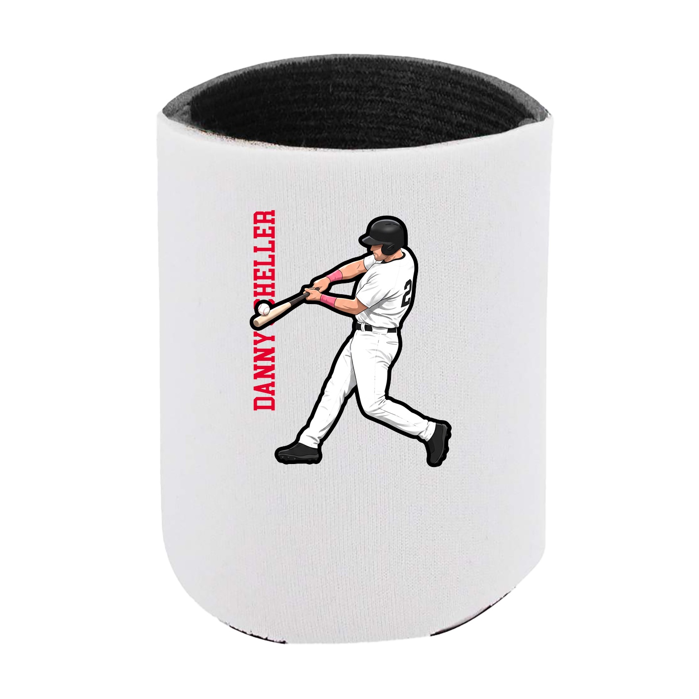 Can Holder — Name Vertical in White