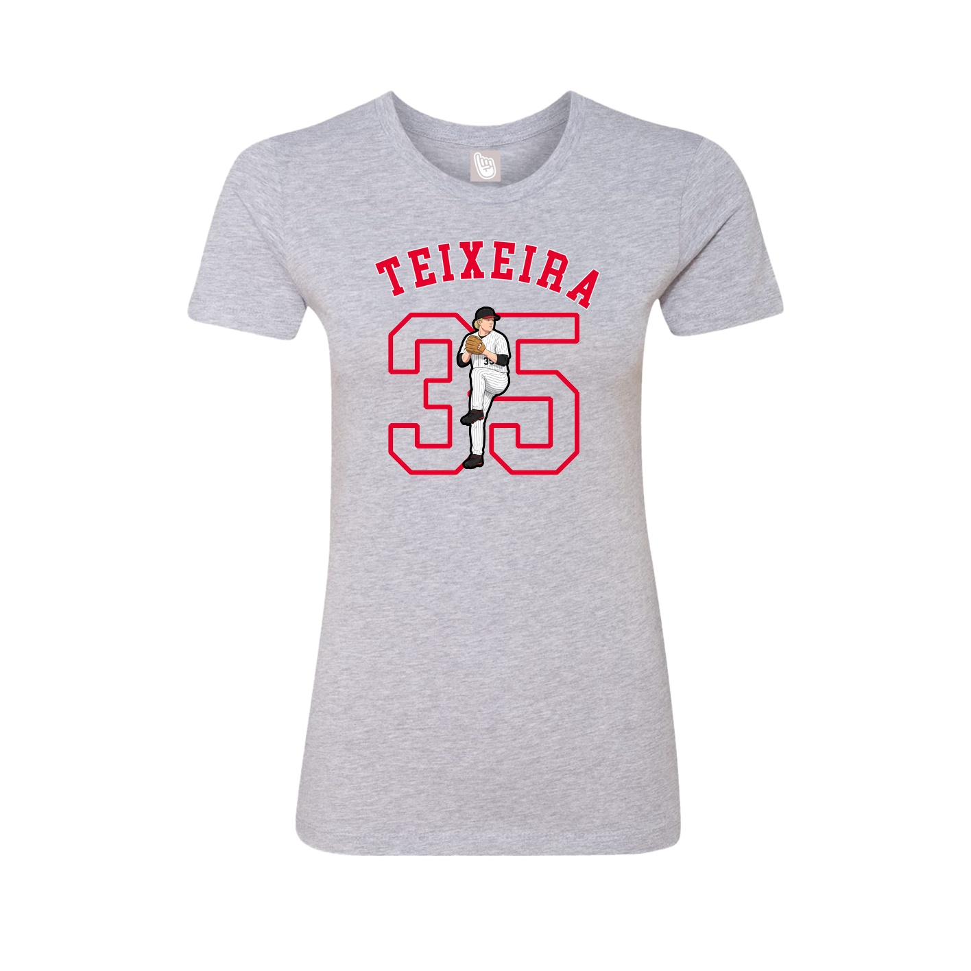 Fitted Women's Tee — Shirsey Arch in Grey