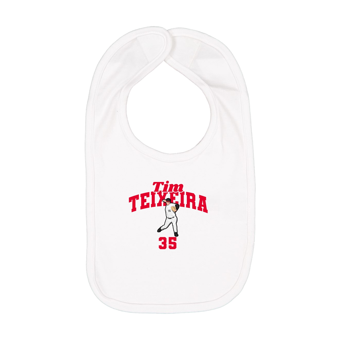 Infant Bib — Signature Arch in White