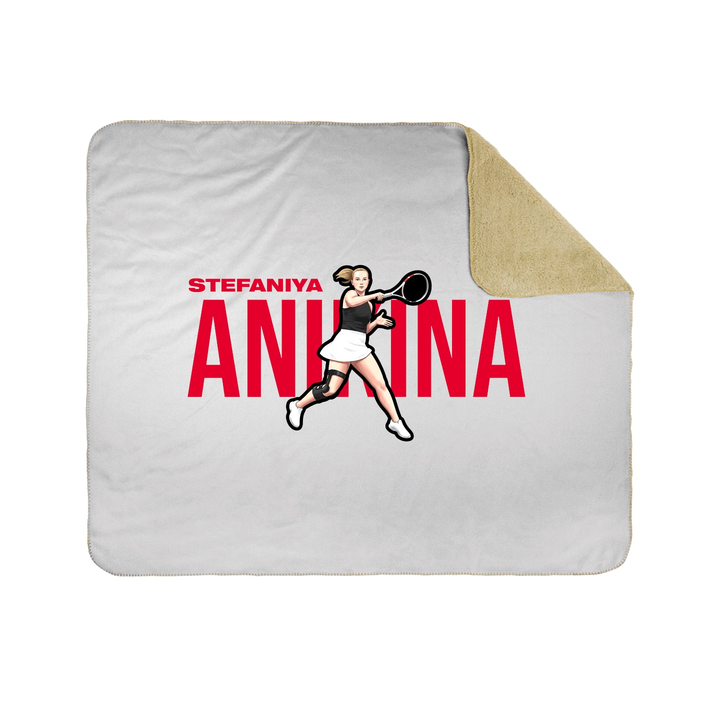 Throw Blanket — Player Name in White