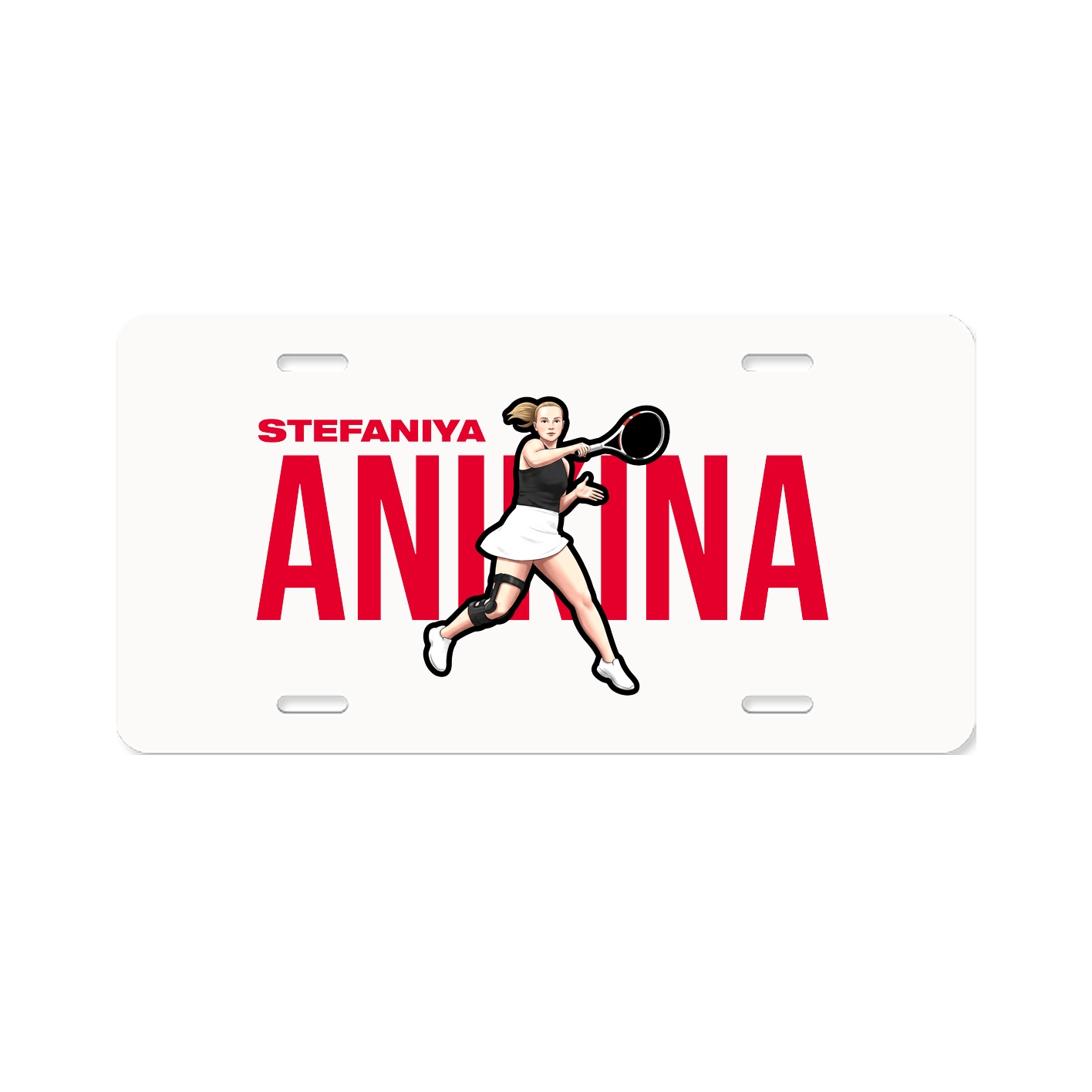 License Plate — Player Name in Classic