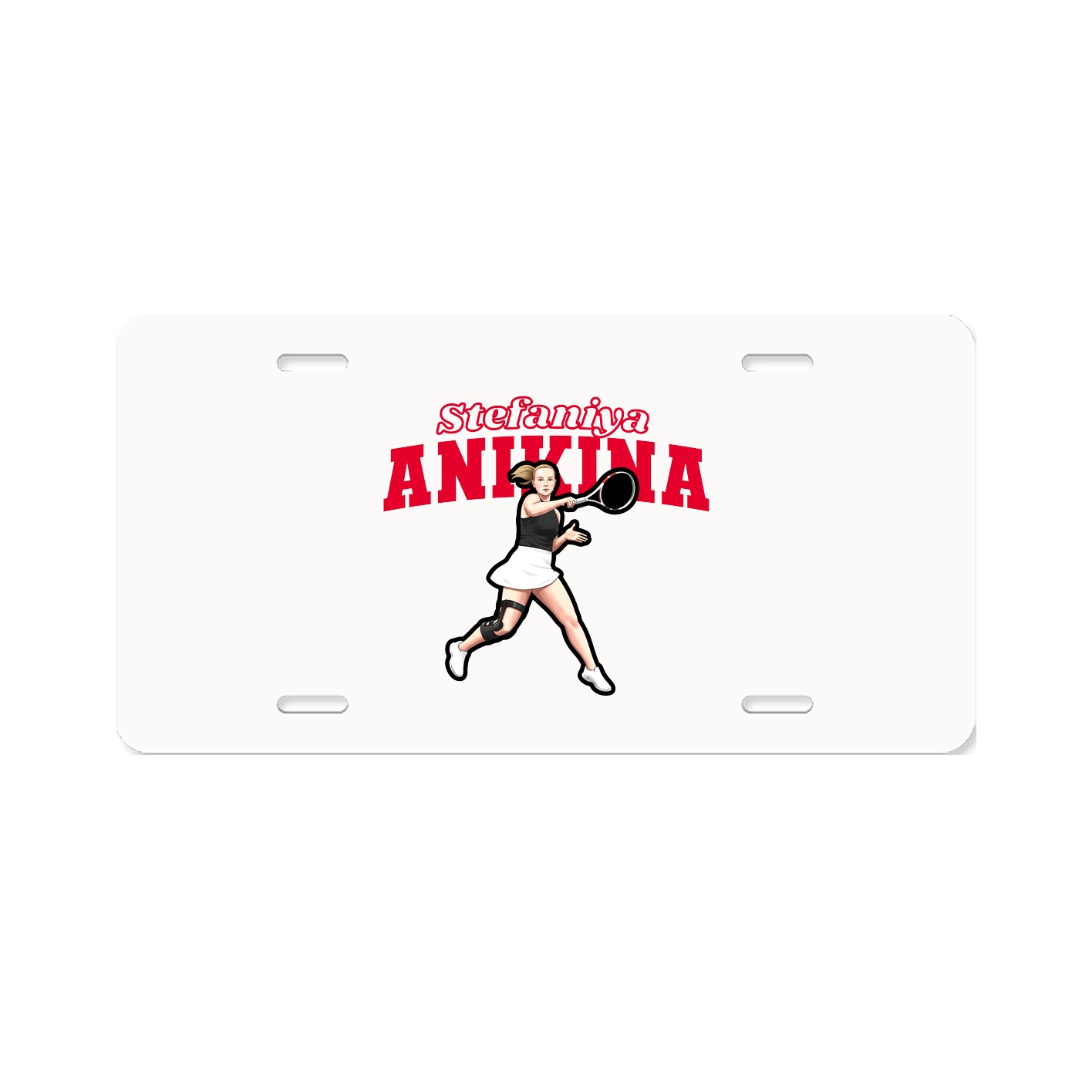 License Plate — Name Arch in Classic