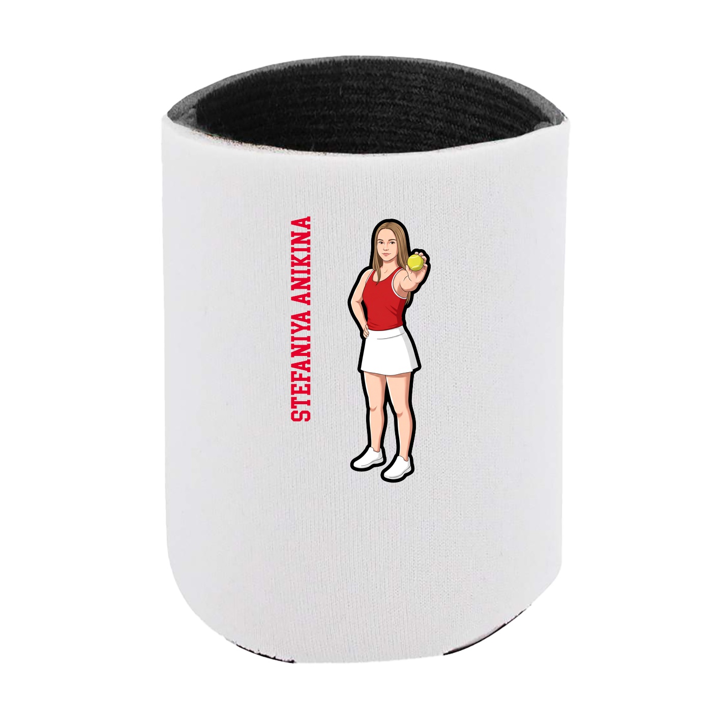 Can Holder — Name Vertical in White