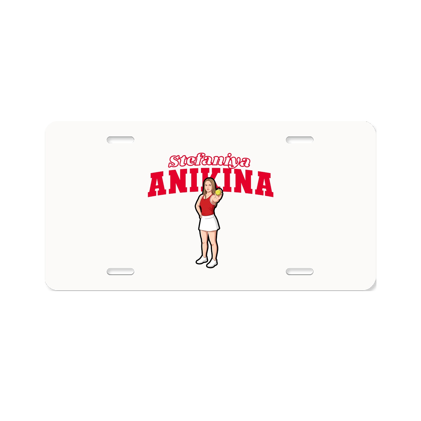 License Plate — Name Arch in Classic