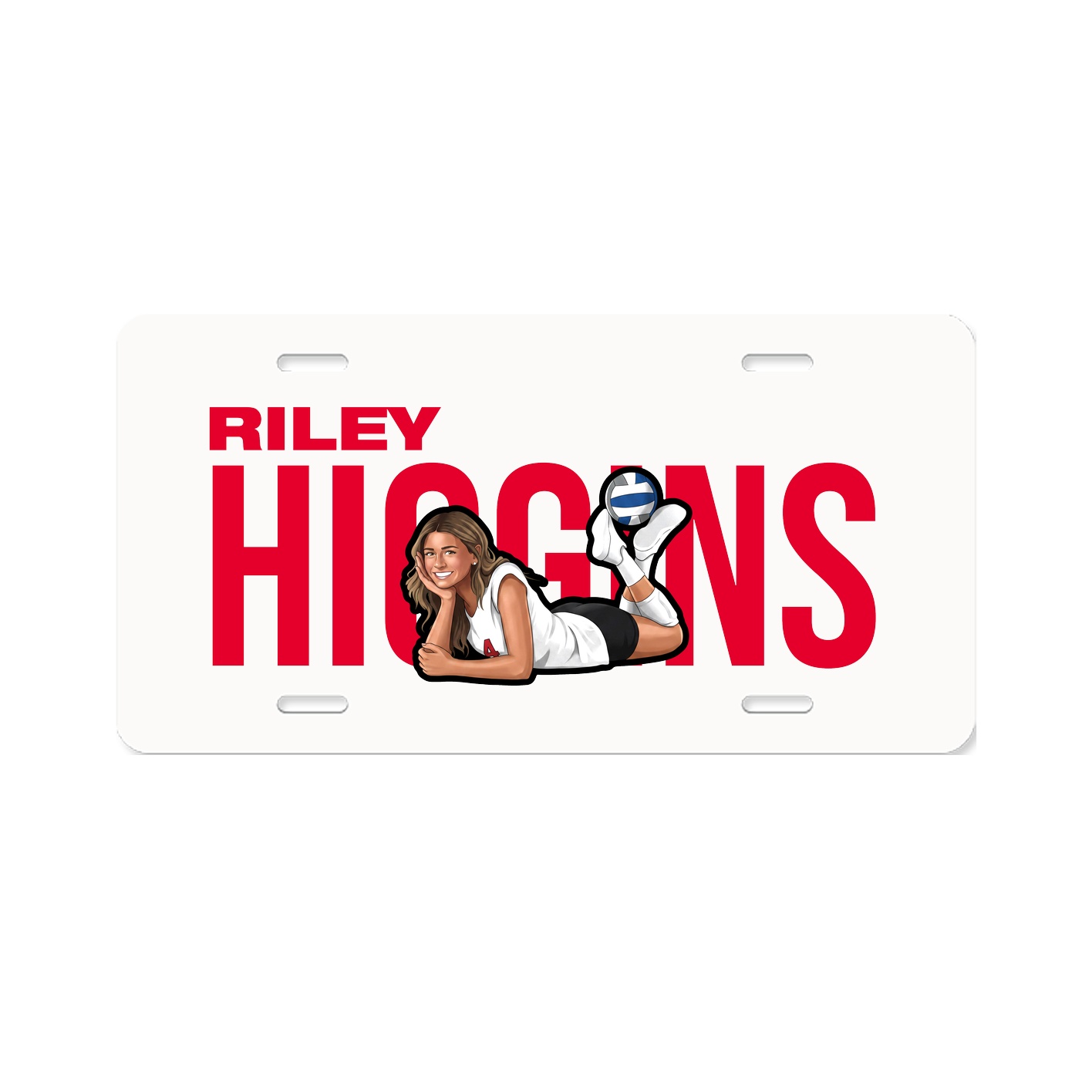 License Plate — Player Name in Classic