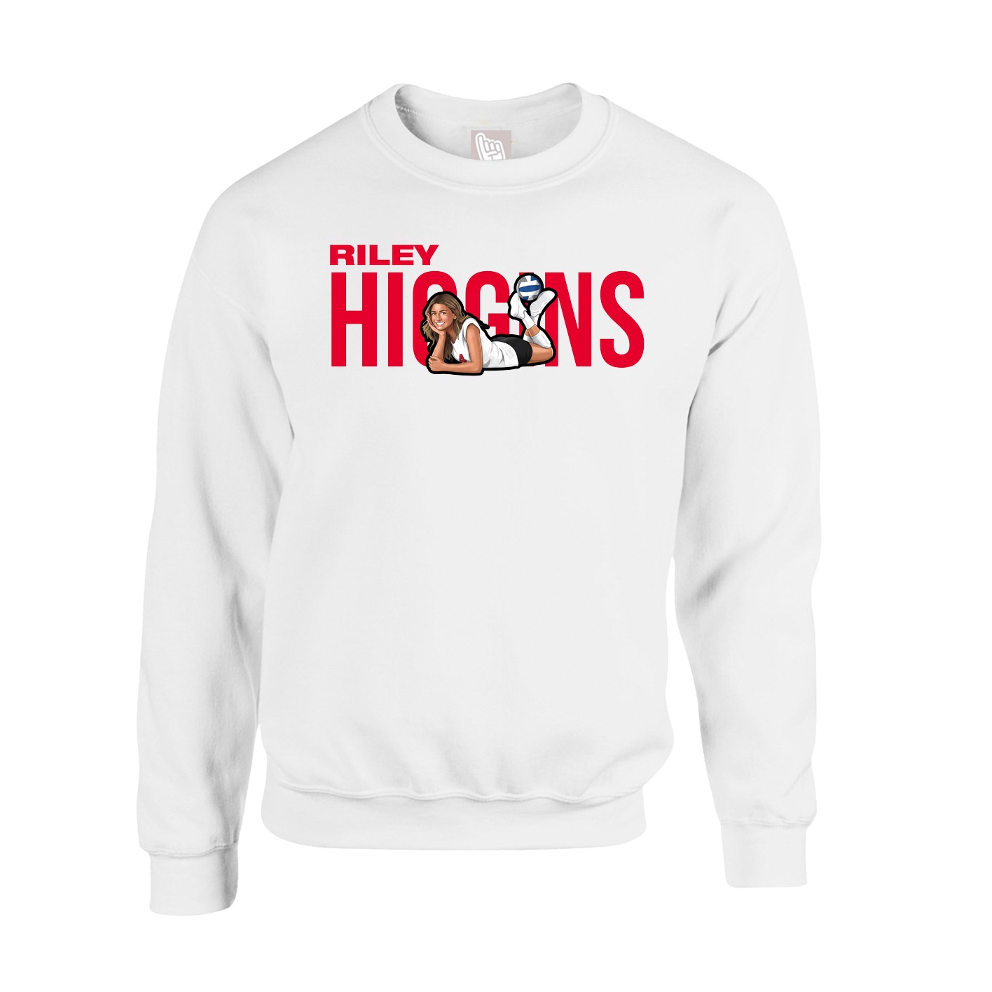 Fleece Crew — Player Name in White