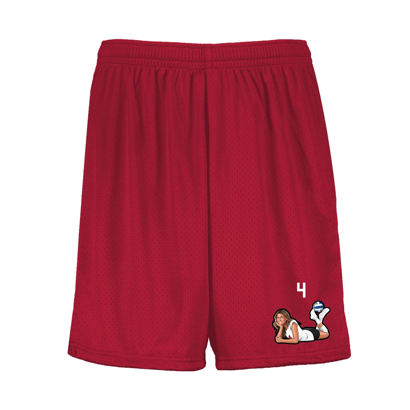 Shorts — Number Top in Red