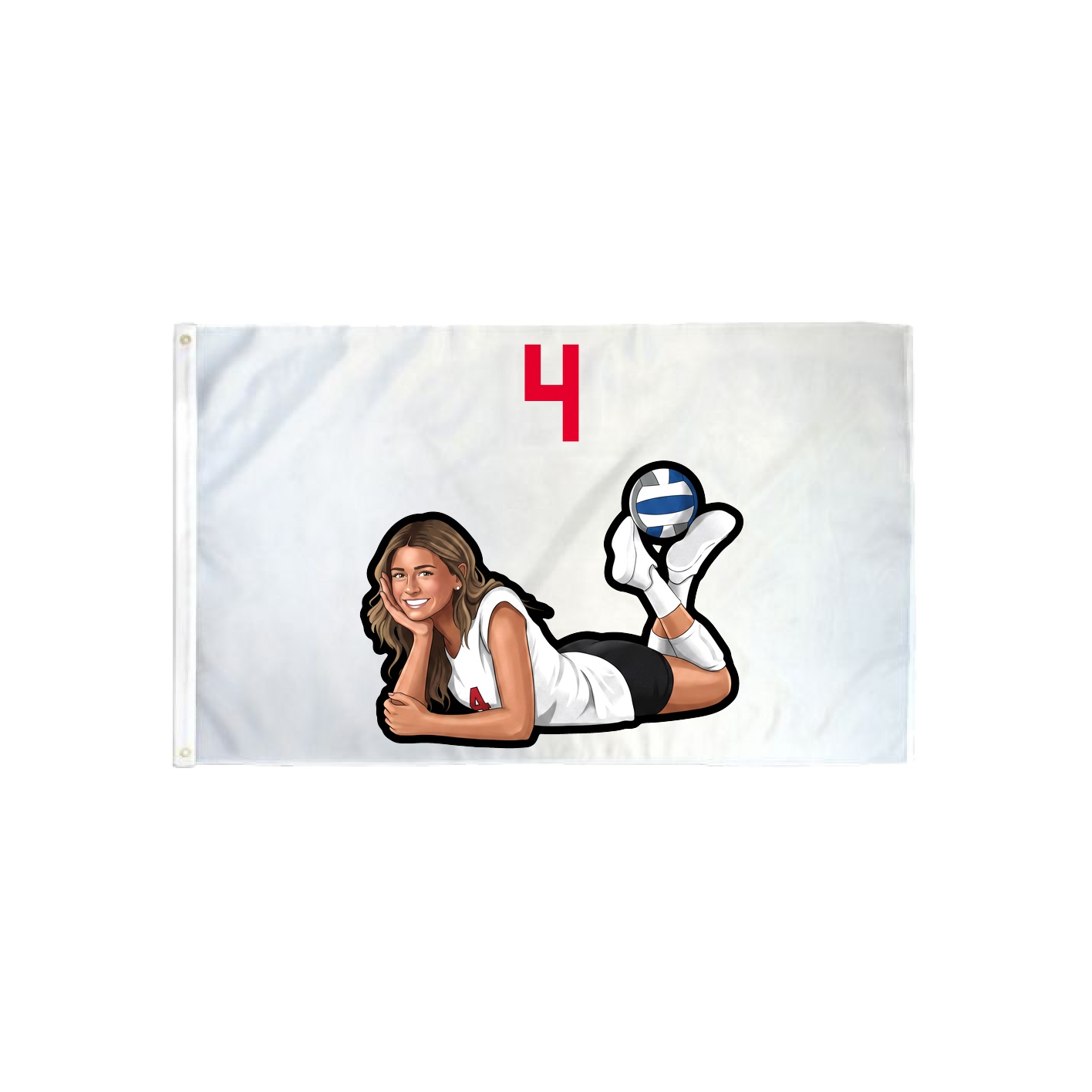 3x5 Flag — Number Top in Classic
