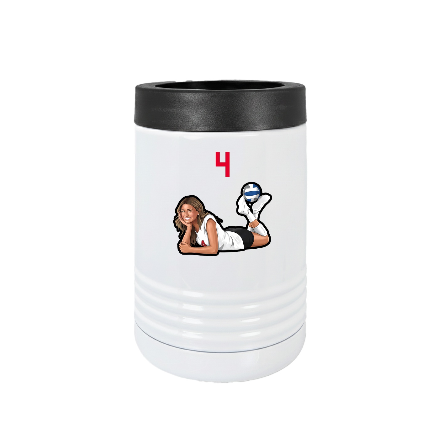 Beverage Holder — Number Top in White