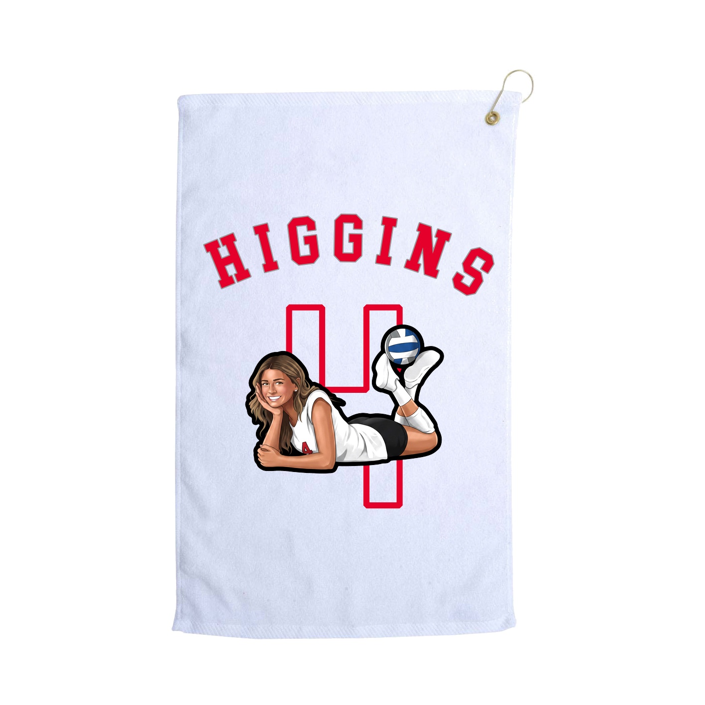 Golf Towel — Shirsey Arch in White