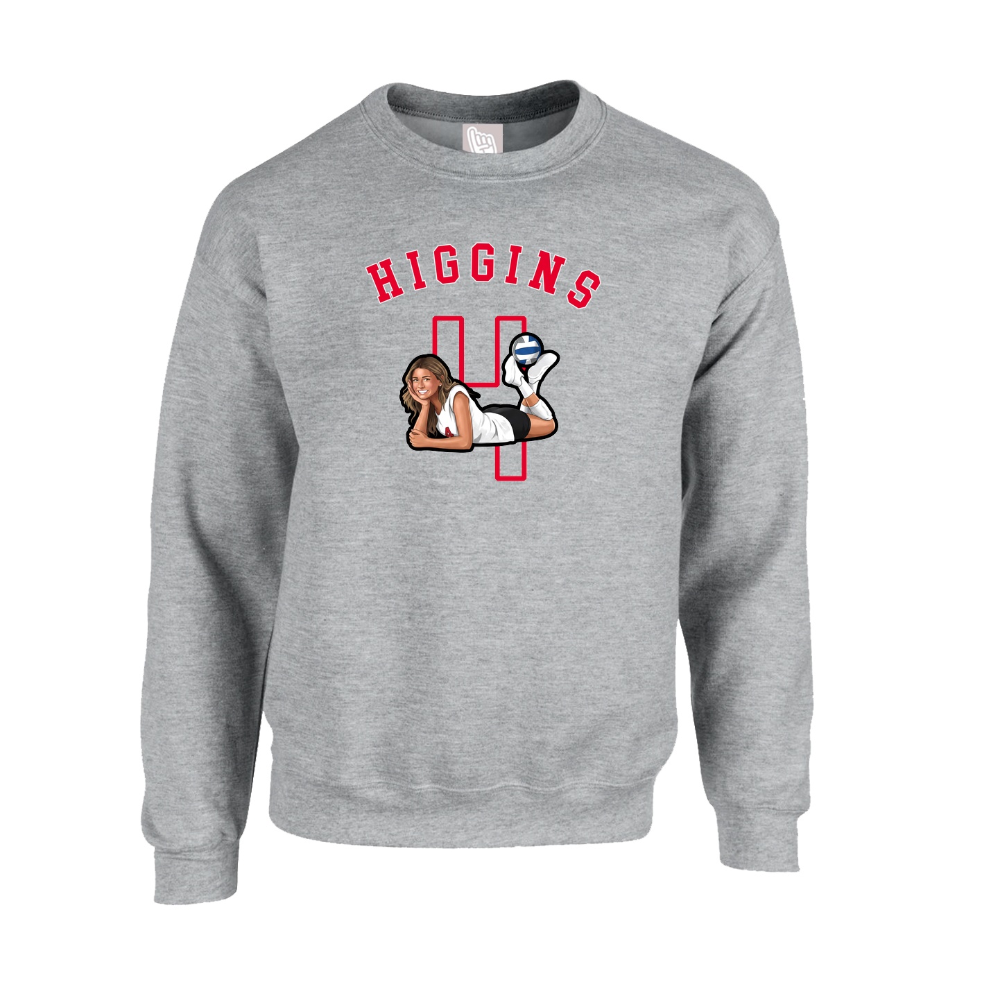Fleece Crew — Shirsey Arch in Grey