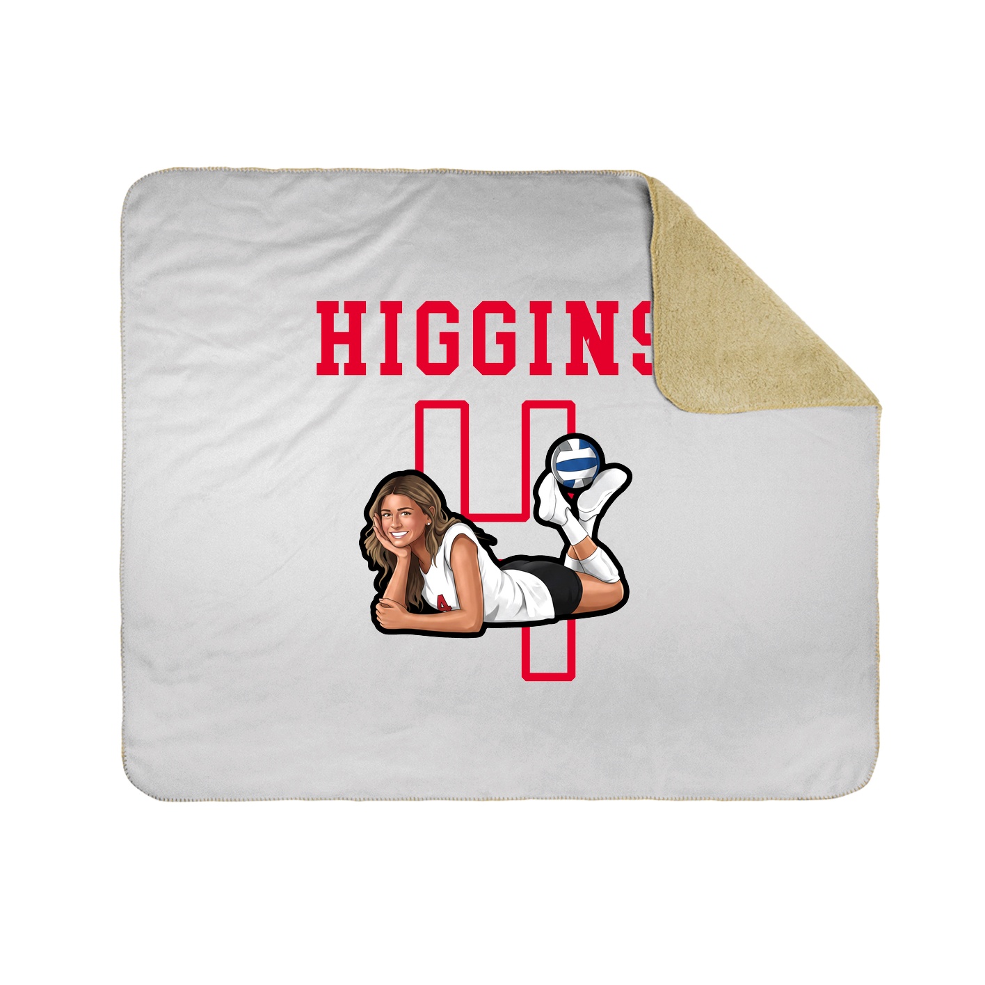 Throw Blanket — Shirsey in White