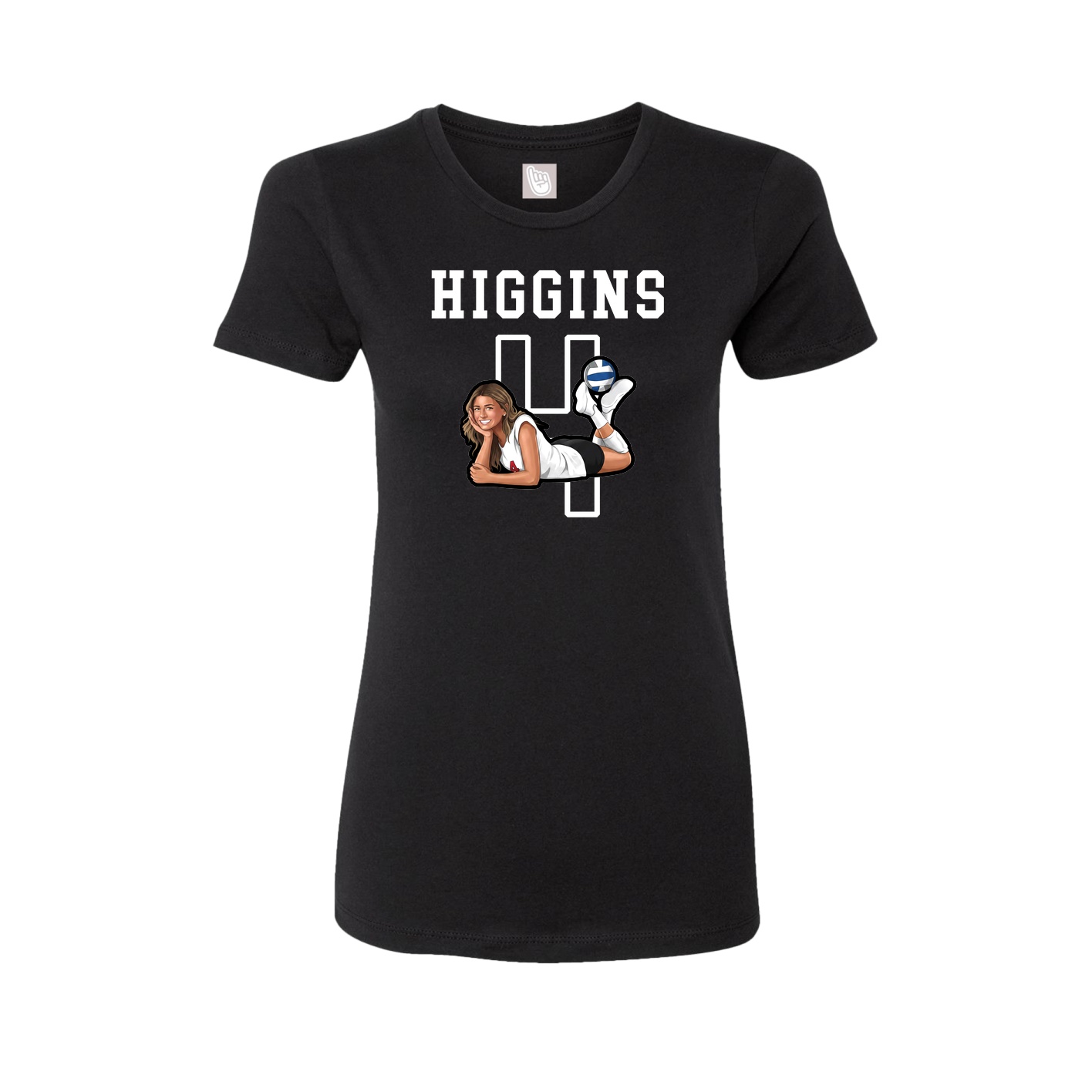 Fitted Women's Tee — Shirsey in Black