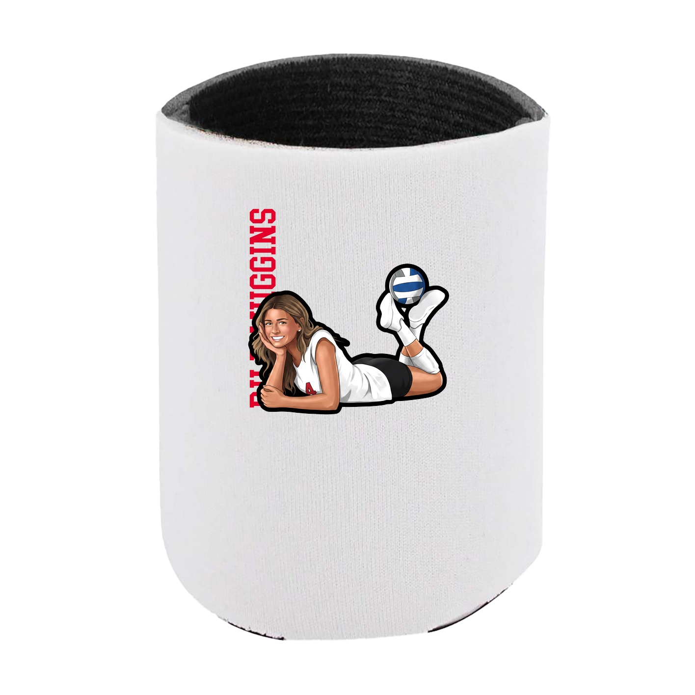 Can Holder — Name Vertical in White