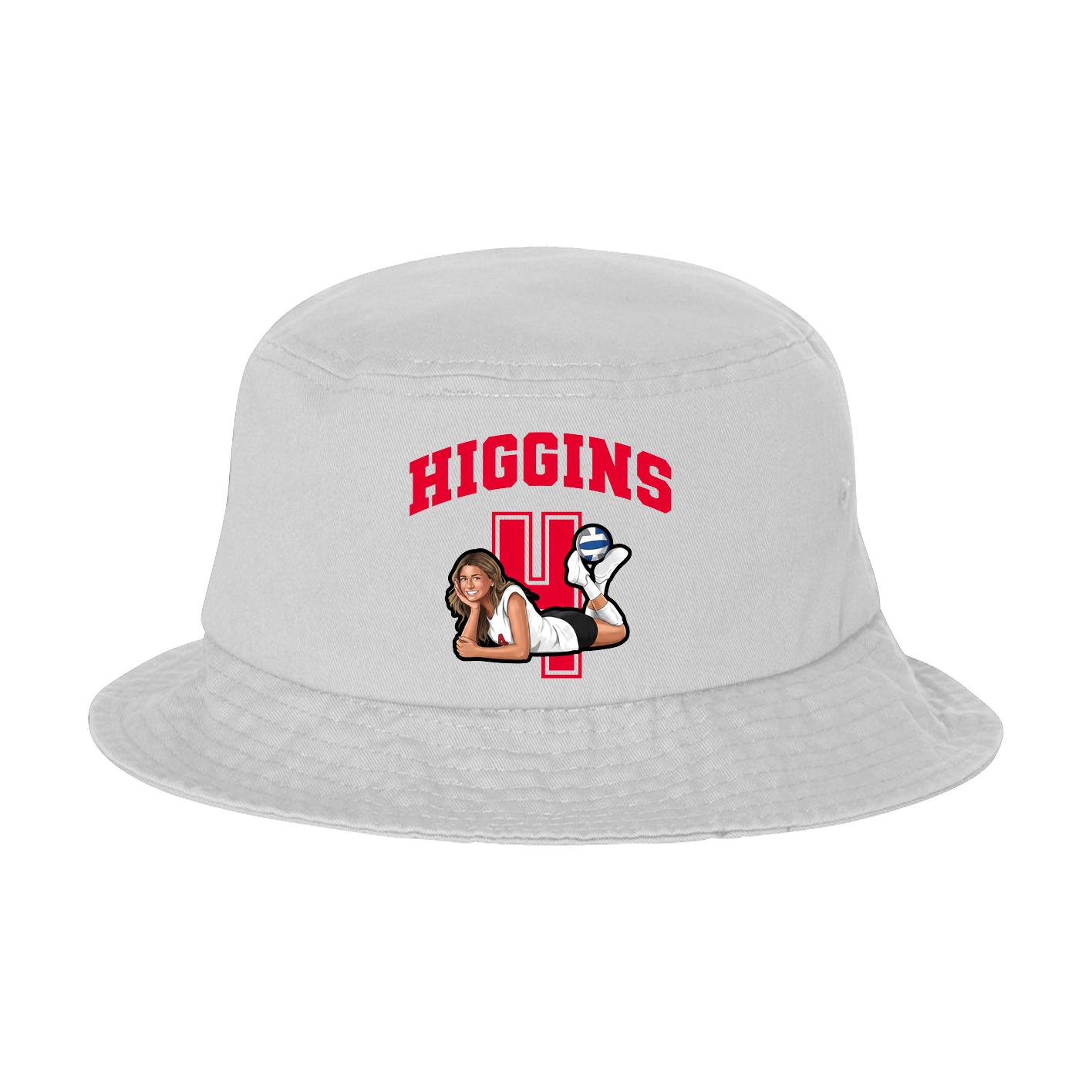 Bucket Cap — Number in White