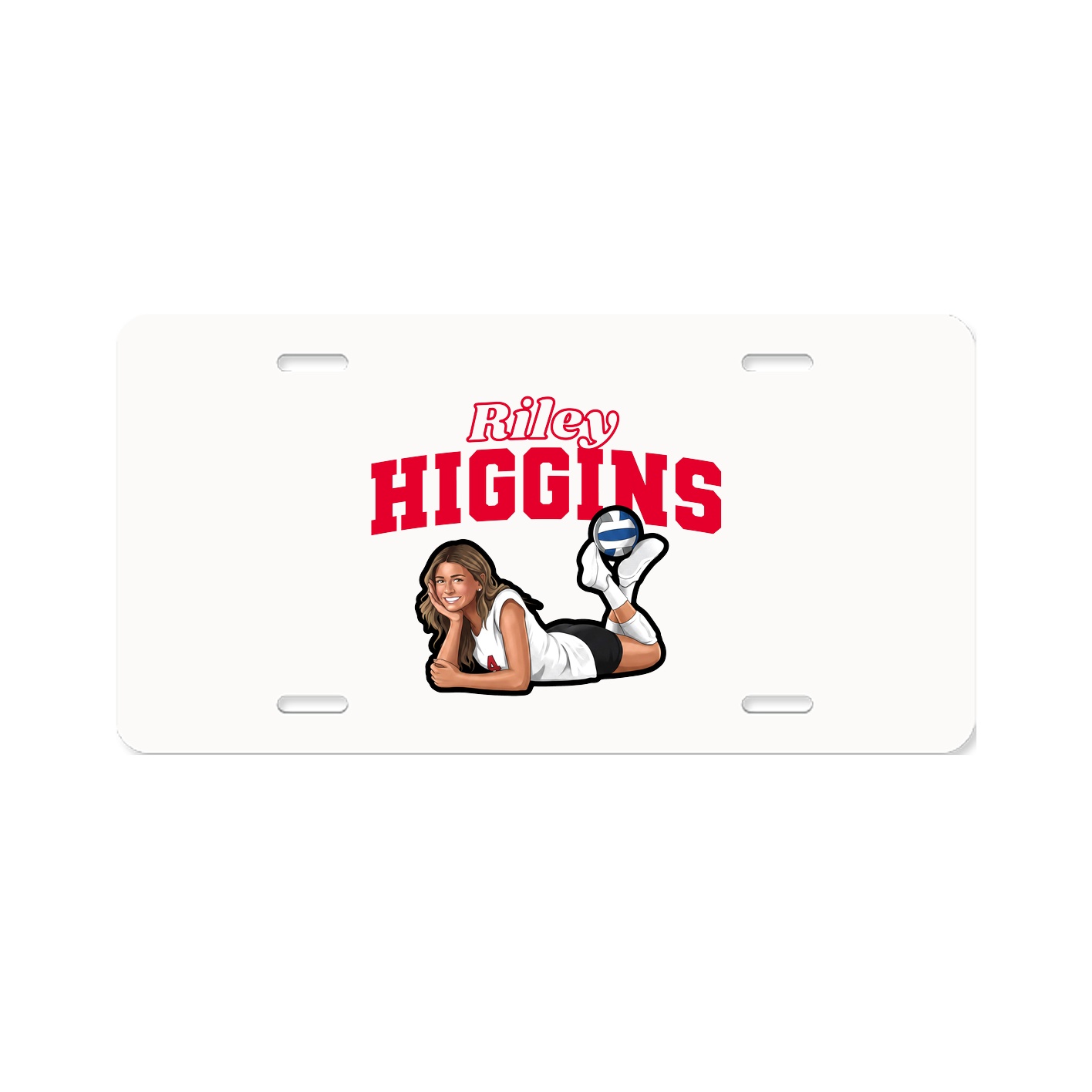 License Plate — Name Arch in Classic
