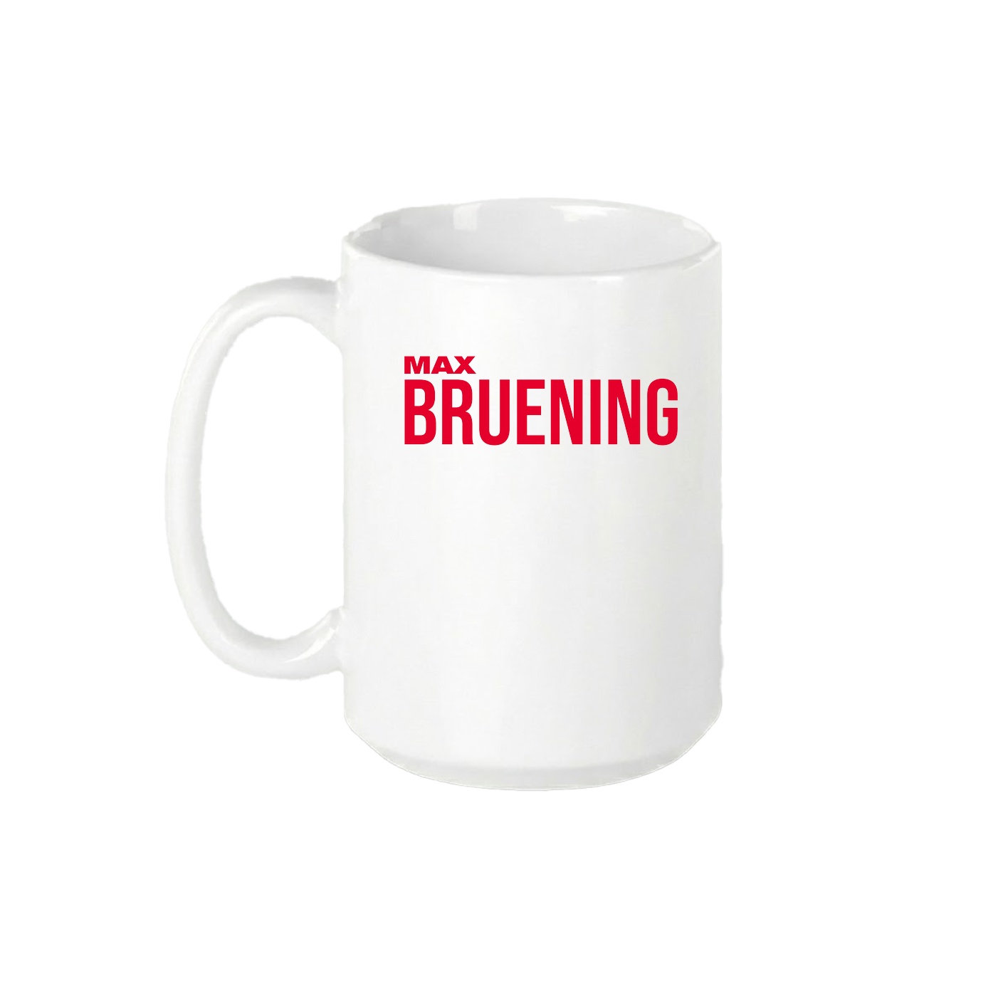 15oz Coffee Mug — Player Name in White