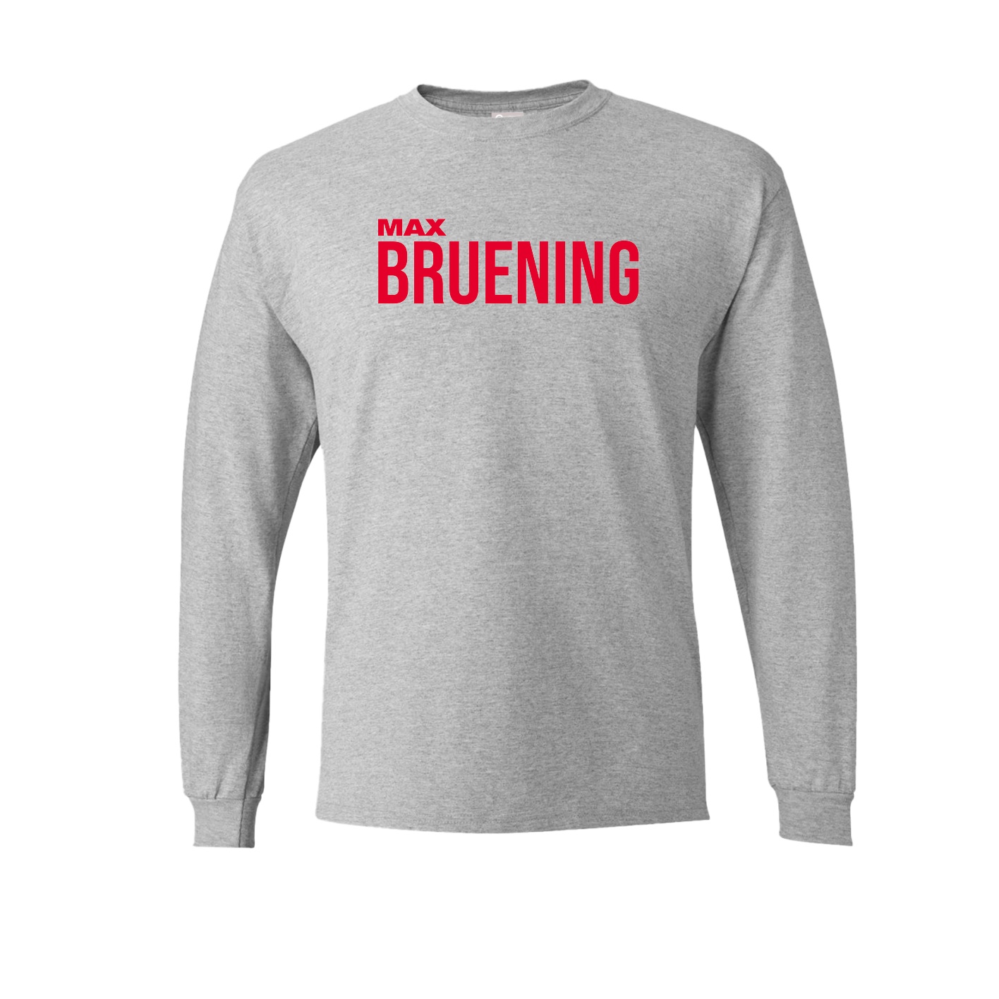 Long Sleeve Tee — Player Name in Grey