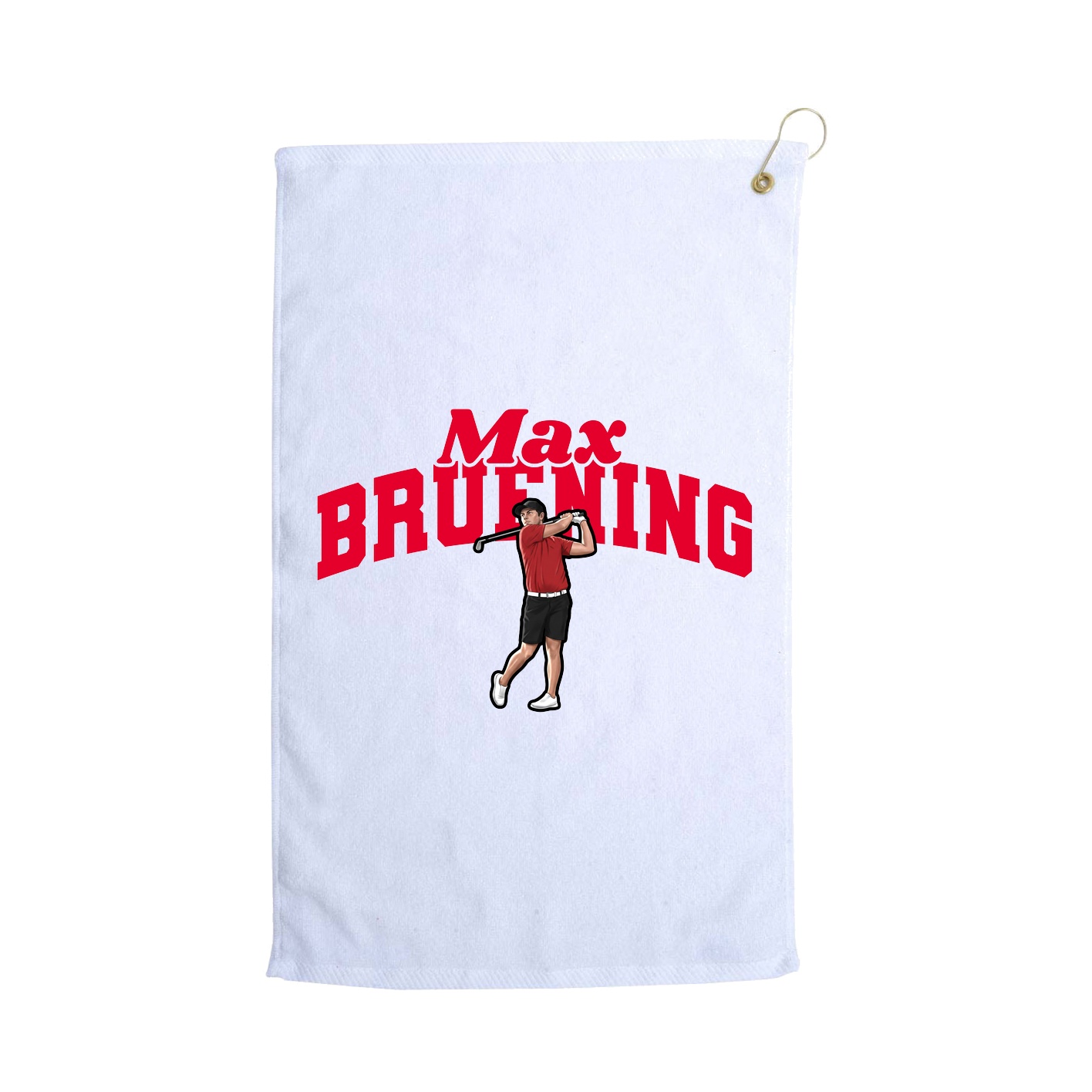 Golf Towel — Signature Arch in White