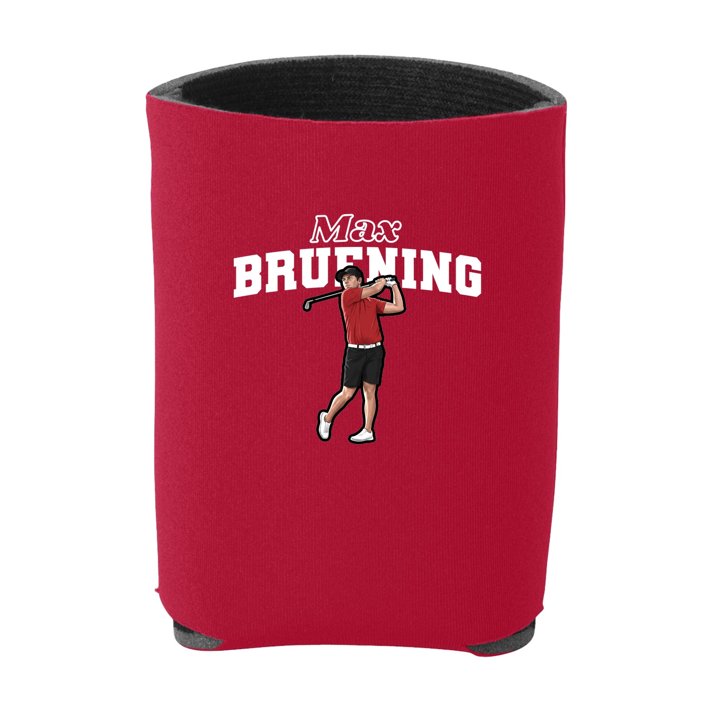Can Holder — Name Arch in Red