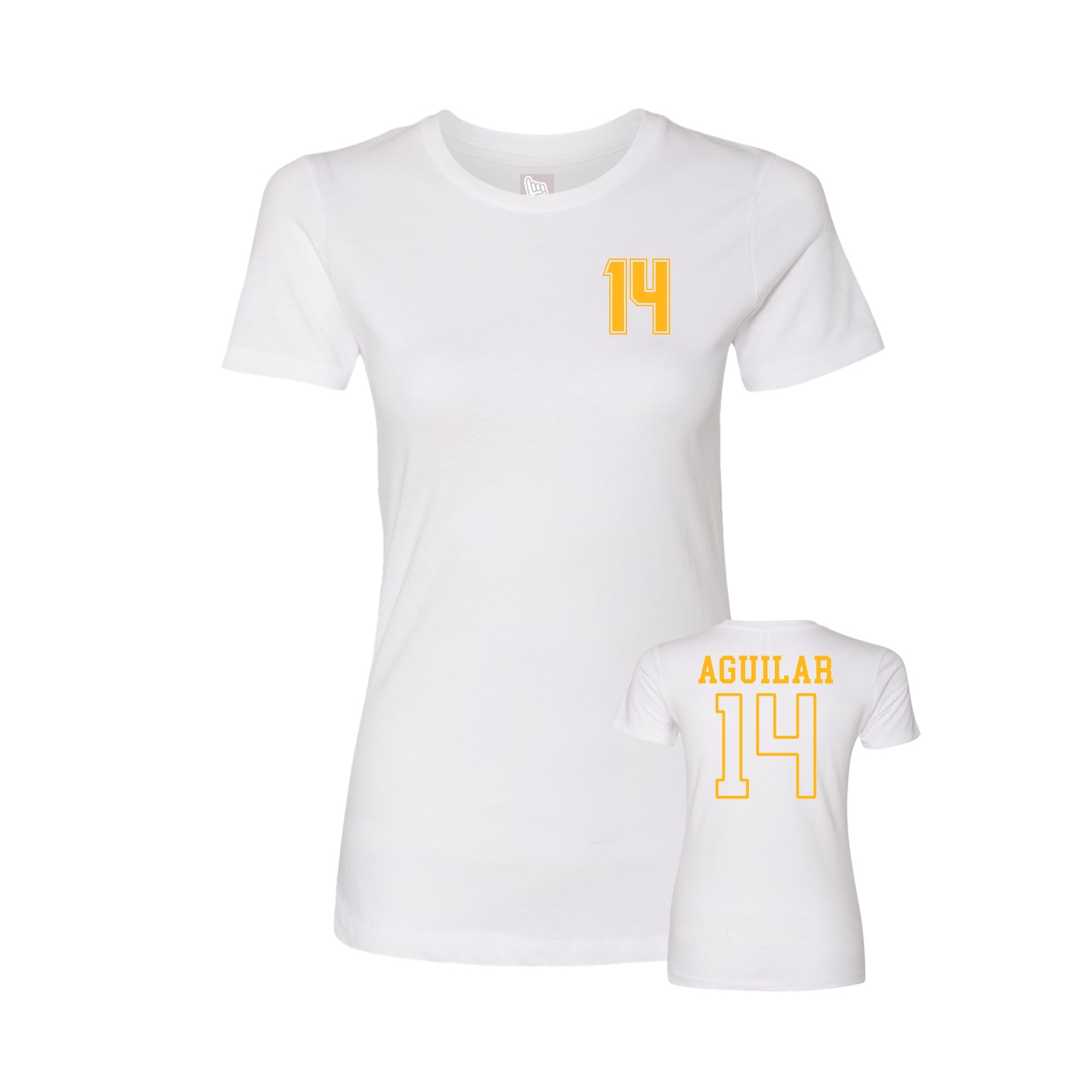 Womens Tee — Chest Back in White