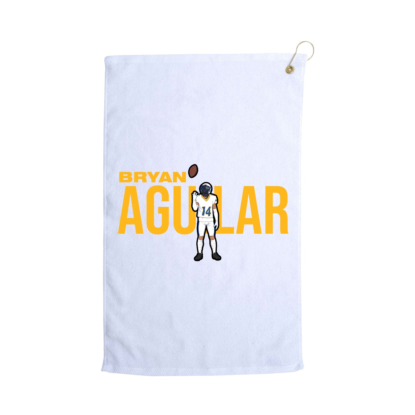 Golf Towel — Player Name in White