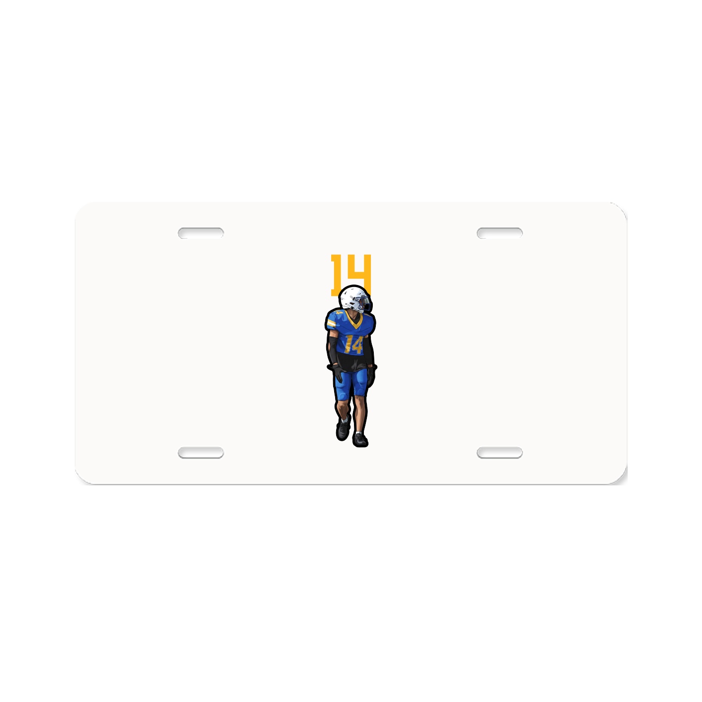 License Plate — Number Top in Classic
